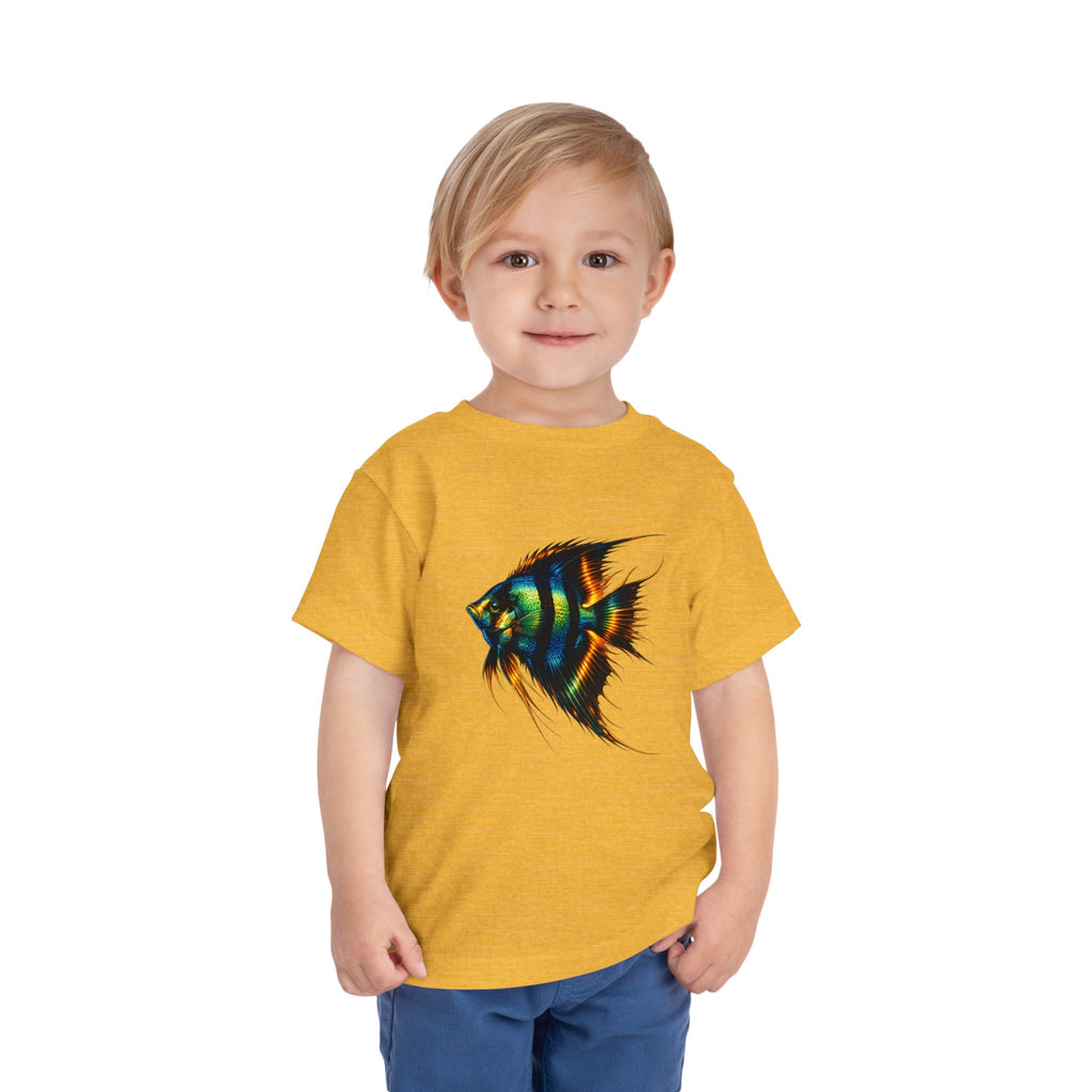 Toddler Tee - Colorful Aquarium Angelfish Graphic Shirt