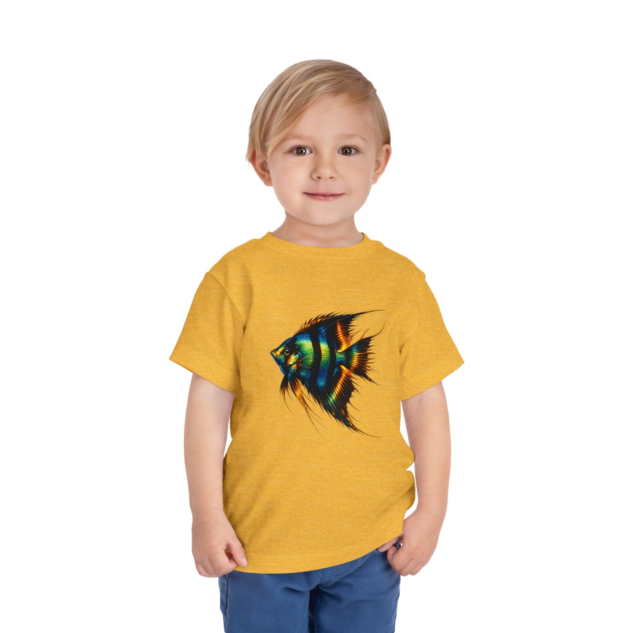Toddler Tee - Colorful Aquarium Angelfish Graphic Shirt