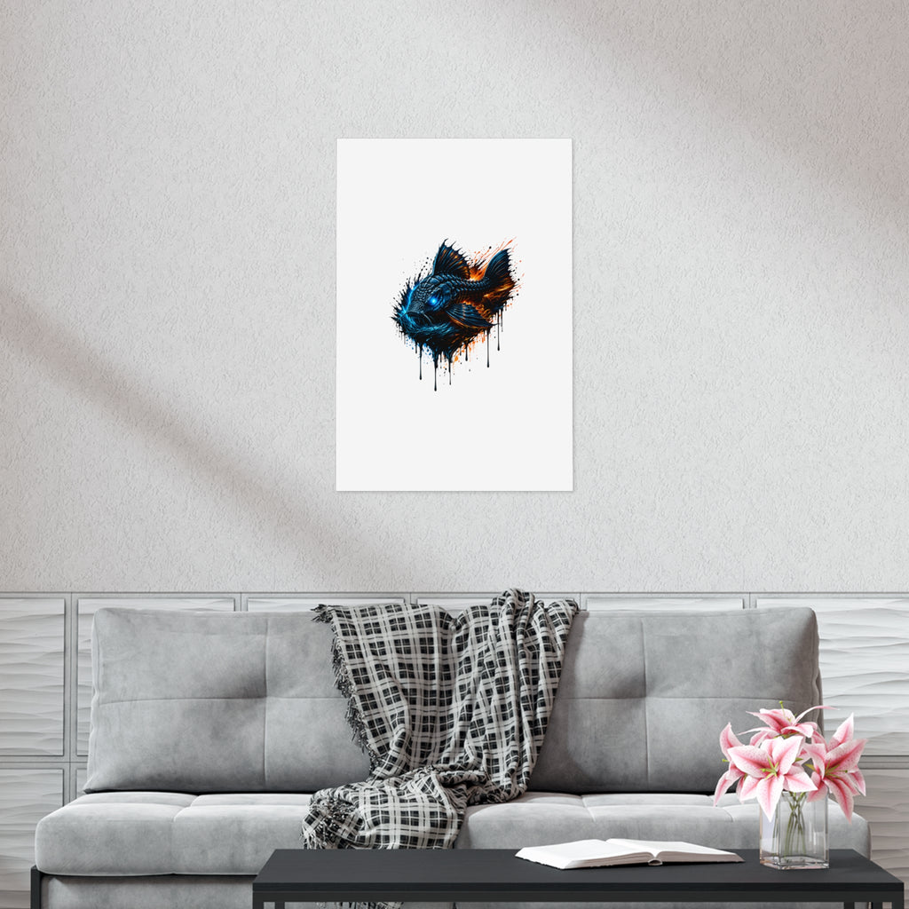 Armored Pleco – Premium Uncoated Matte Poster L-185