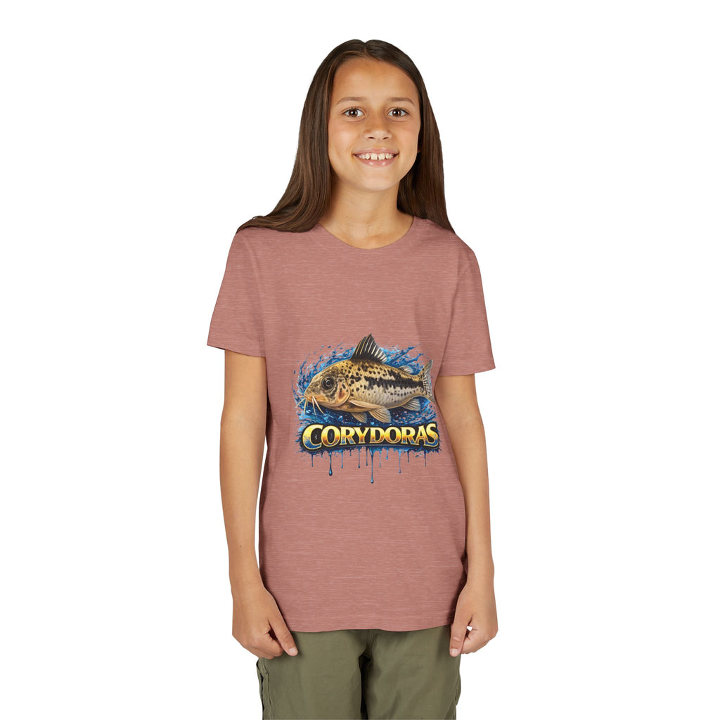 Corydoras Fish Youth Tee – Cute Aquarium Catfish Graphic Shirt