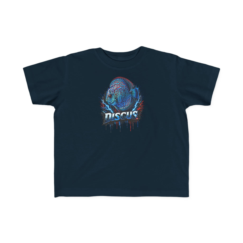 Discus Fish Toddler Tee — Colorful Aquarium Graphic Shirt