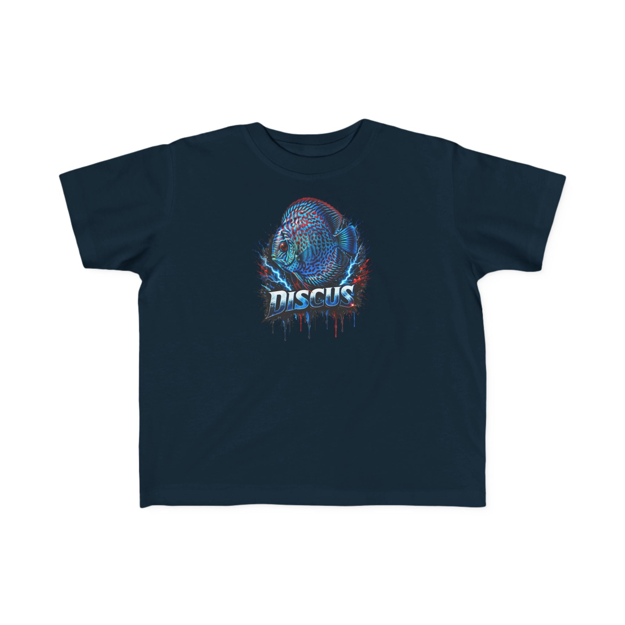 Discus Fish Toddler Tee — Colorful Aquarium Graphic Shirt