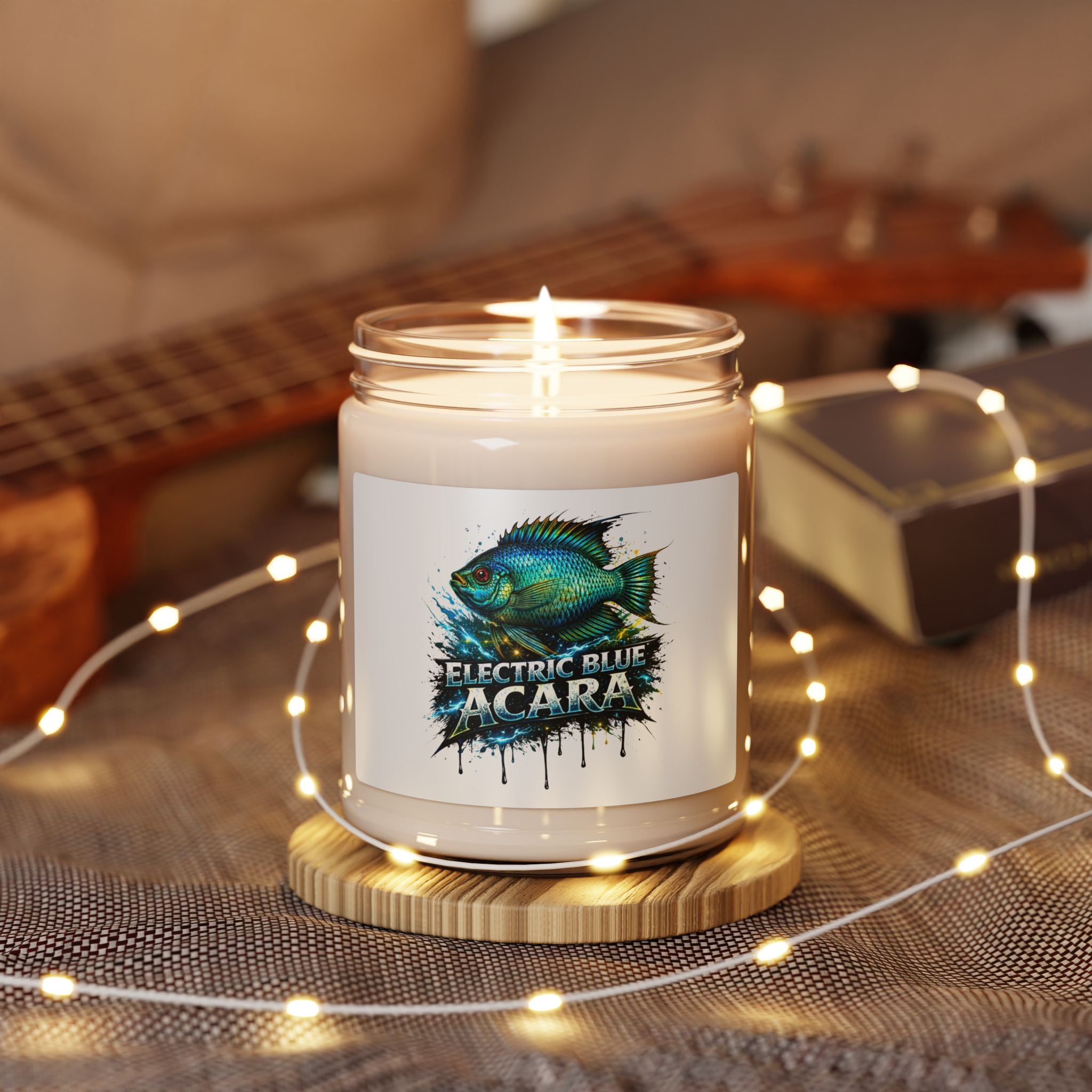 Electric Blue Acara – 9oz Hand-Poured Soy Candle