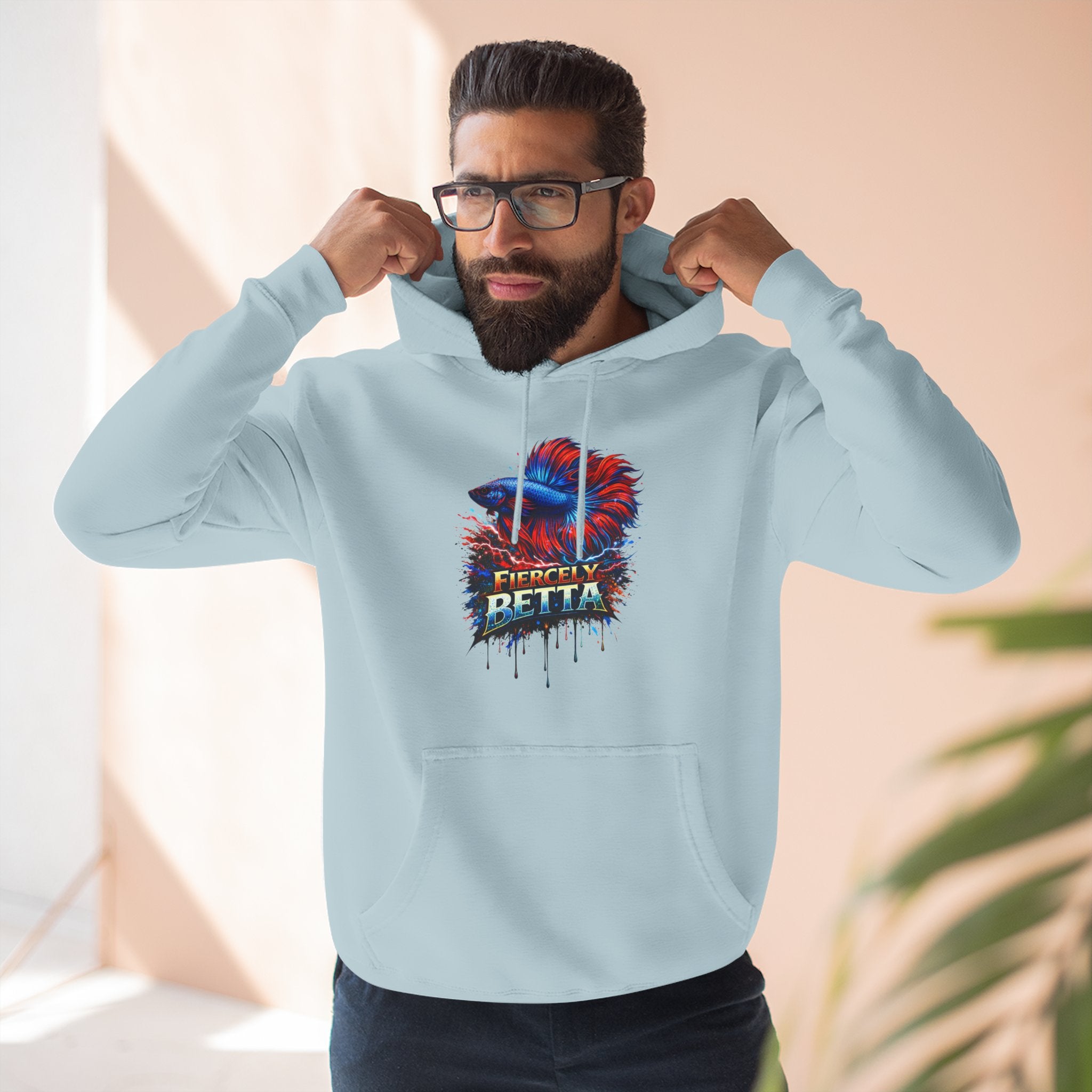 Fiercely Betta – Premium "Neon Flare" 3-End Fleece Hoodie