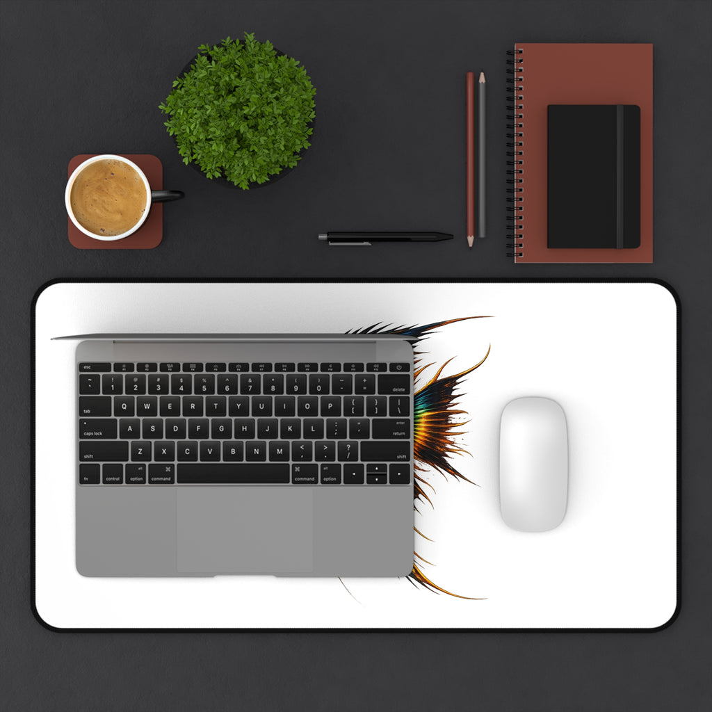 Angelfish Desk Mat — Colorful Aquarium Fish Mouse Pad for Office & Home