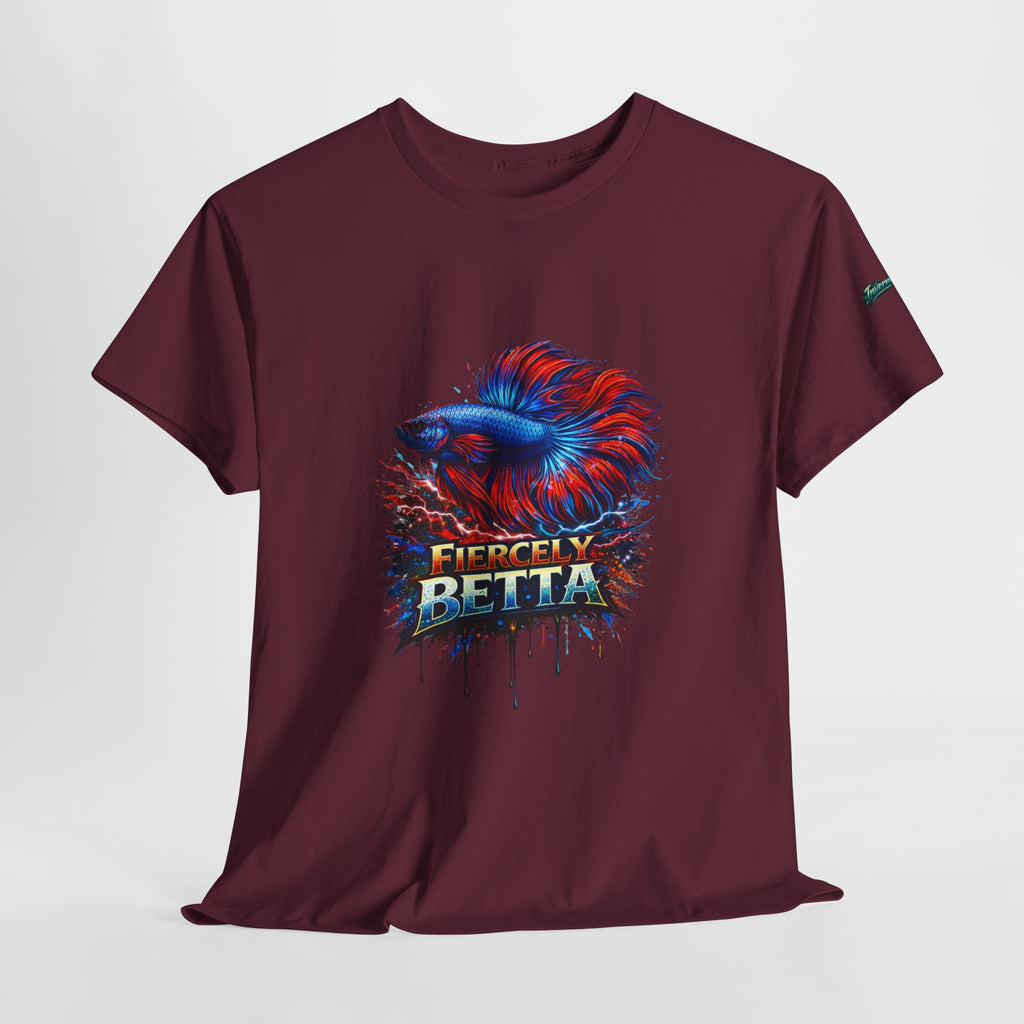 Betta Fish T-Shirt — Fiercely Betta Colorful Aquarium Fish Tee