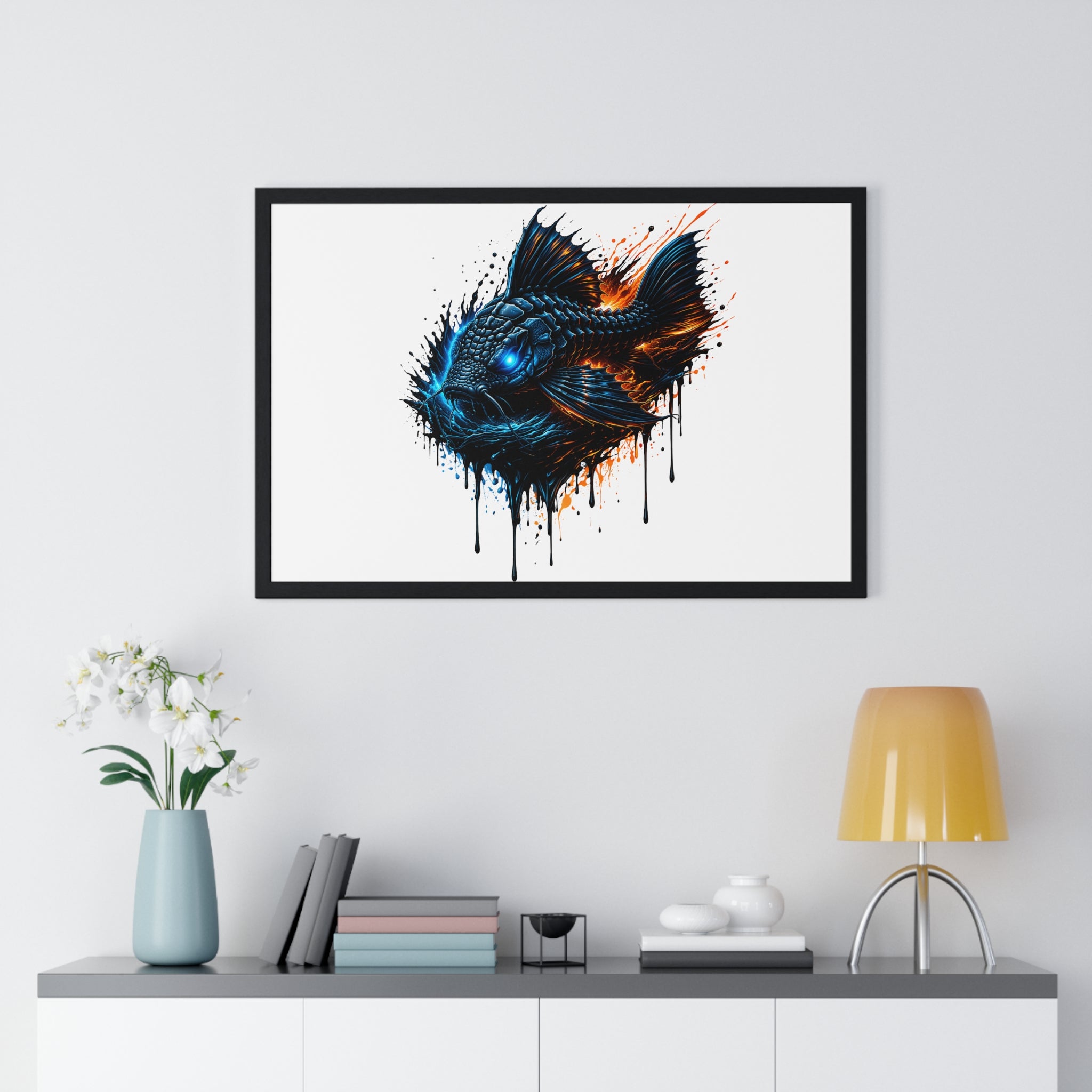 Armored Pleco L-185– Premium Wood-Framed Poster