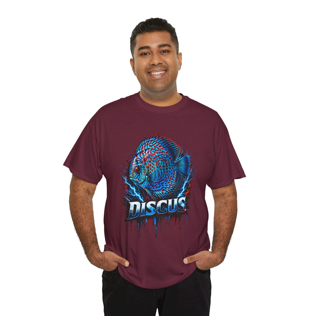 Discus Fish Graphic Tee - Vibrant Aquarium Fish Shirt