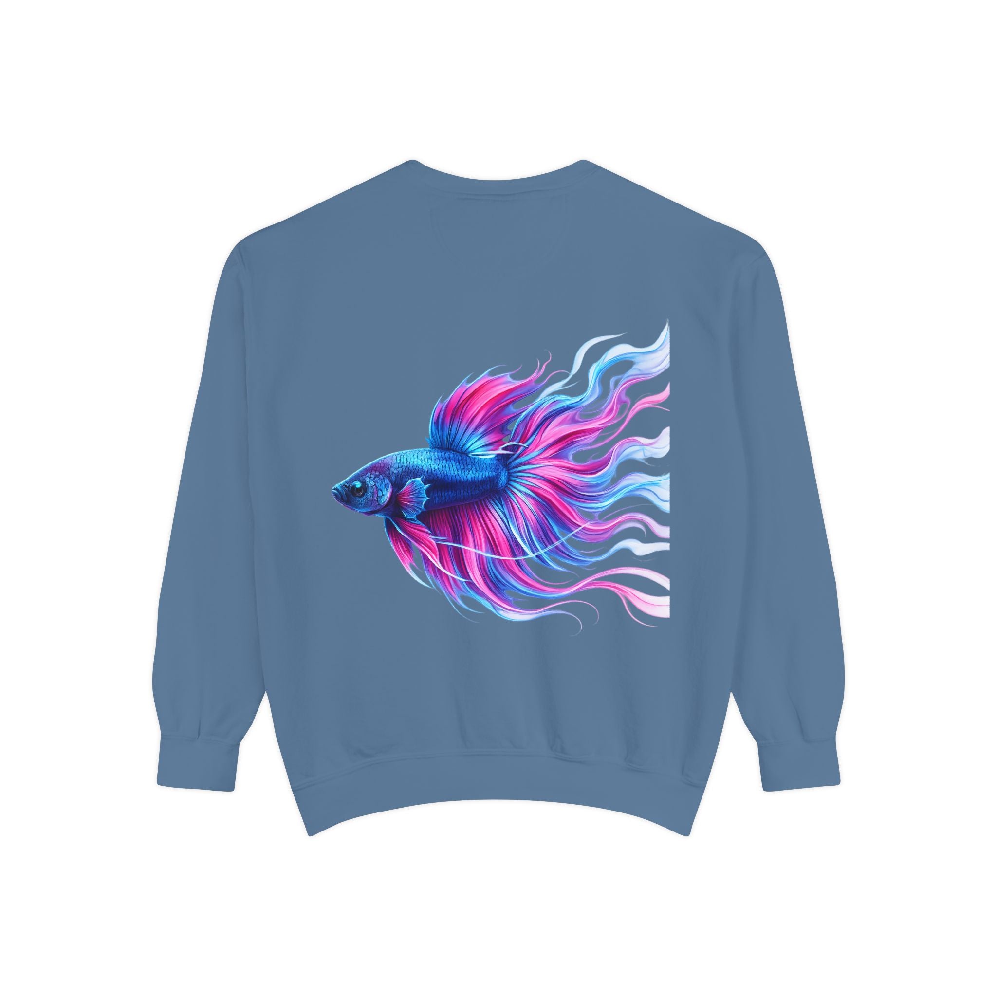 Betta Bliss Sweatshirt — Colorful Betta Fish Graphic Crewneck