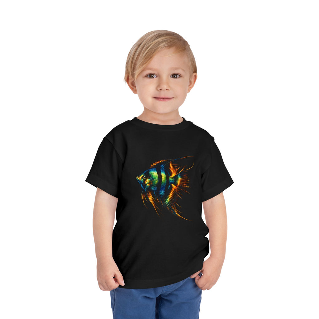 Toddler Tee - Colorful Aquarium Angelfish Graphic Shirt