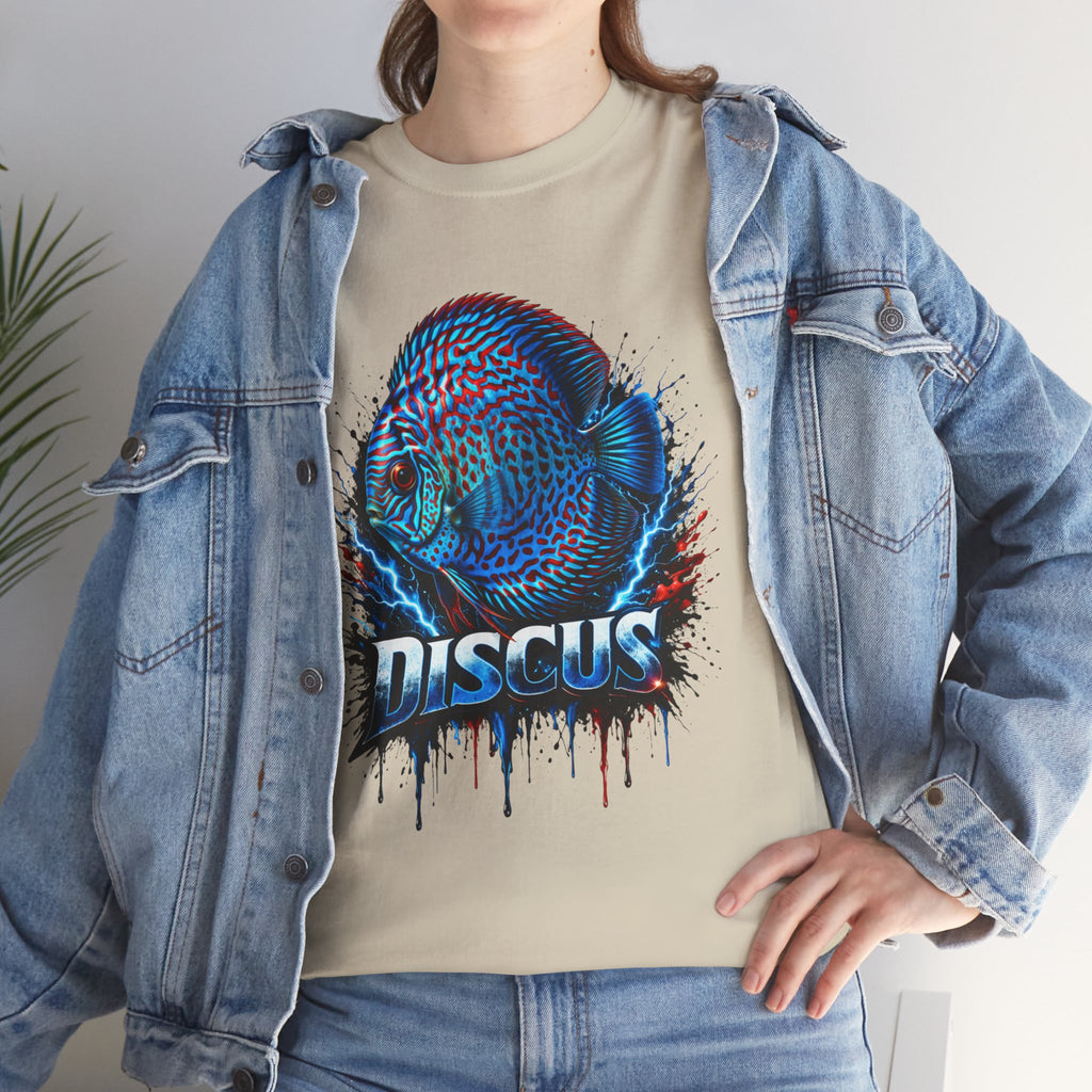 Discus Fish Graphic Tee - Vibrant Aquarium Fish Shirt