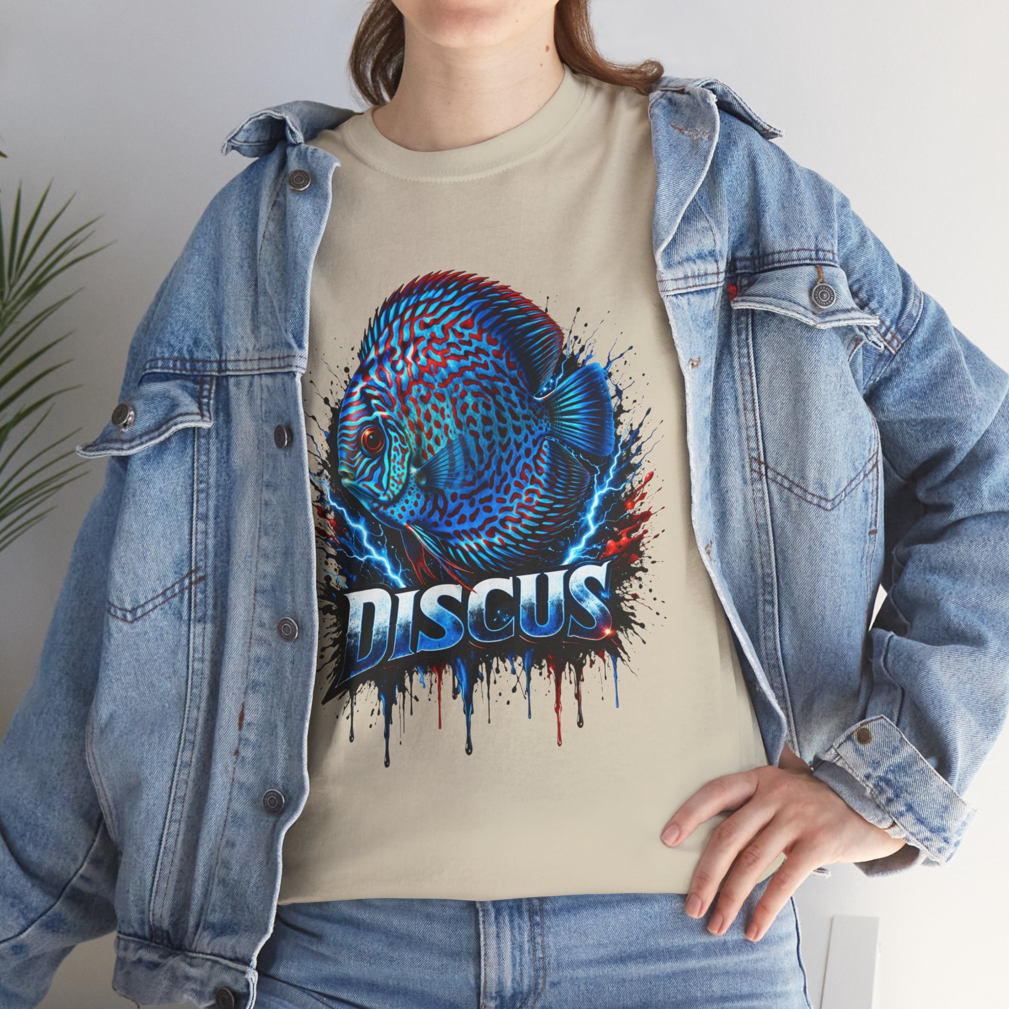 Discus Fish Graphic Tee - Vibrant Aquarium Fish Shirt