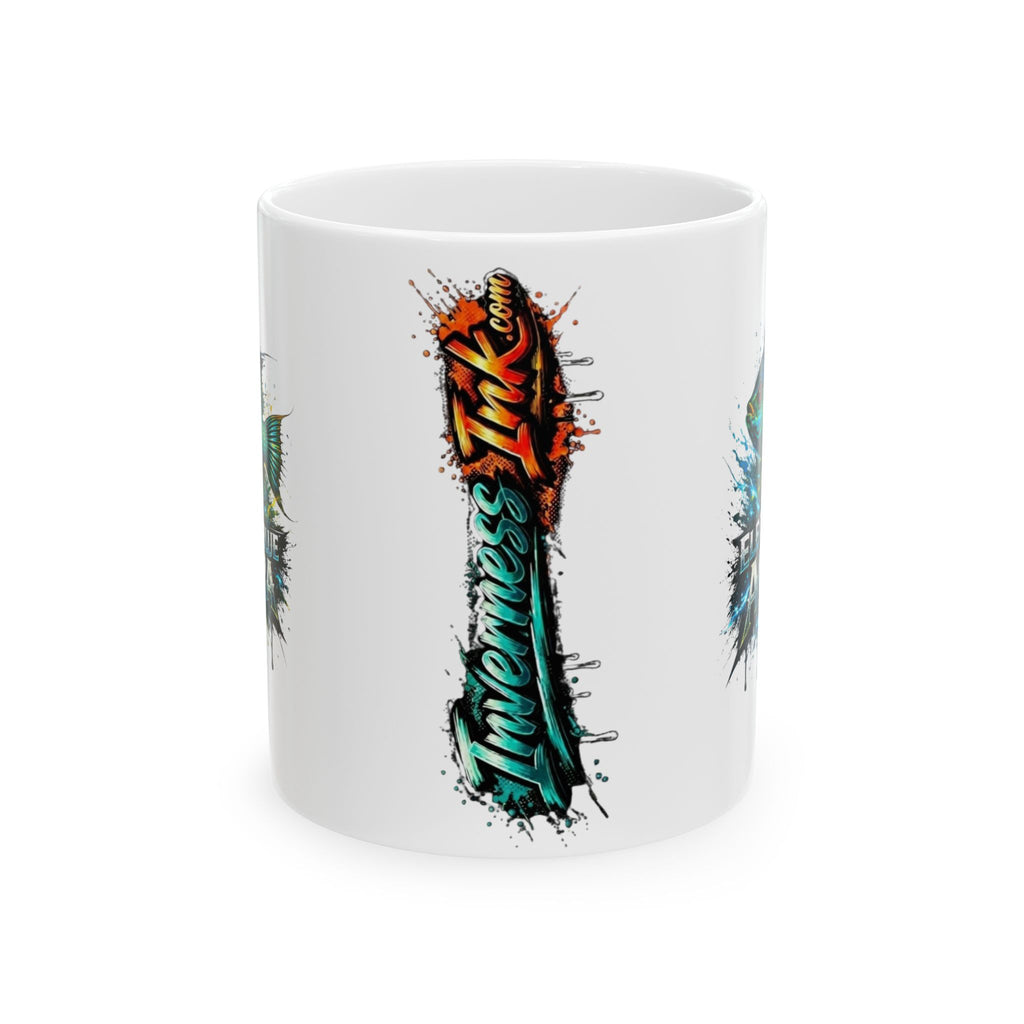 Electric Blue Acara – Premium Ceramic Mug (11oz, 15oz)