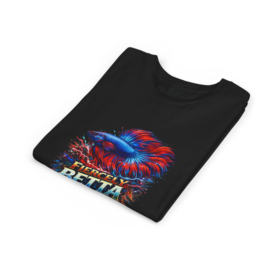 Fiercely Betta Youth Tee - Colorful Betta Fish Graphic Shirt