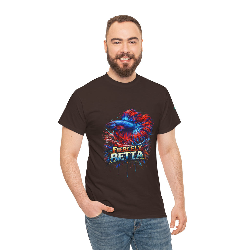 Betta Fish T-Shirt — Fiercely Betta Colorful Aquarium Fish Tee