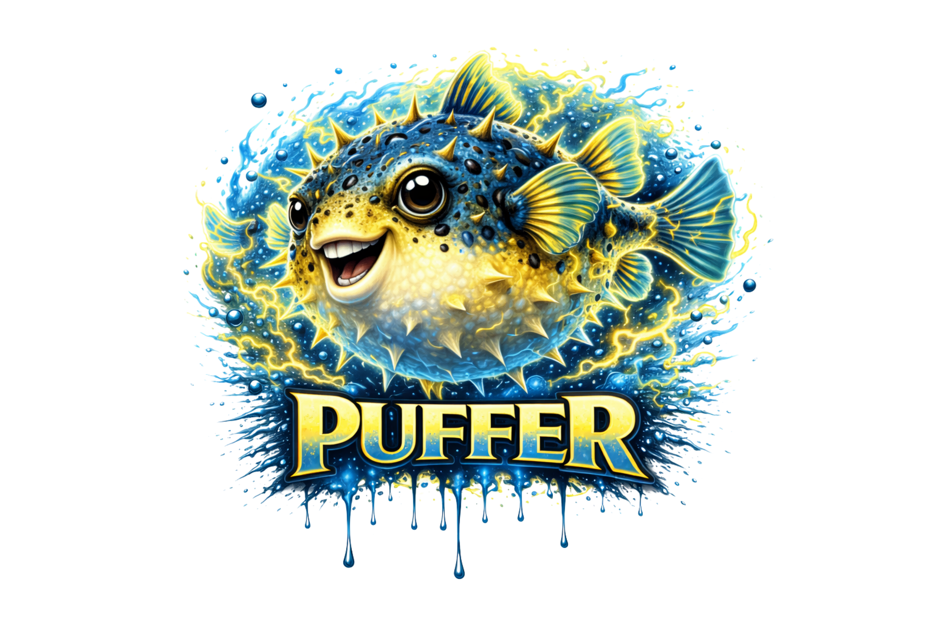 Puffer Fish Graphic T-Shirt