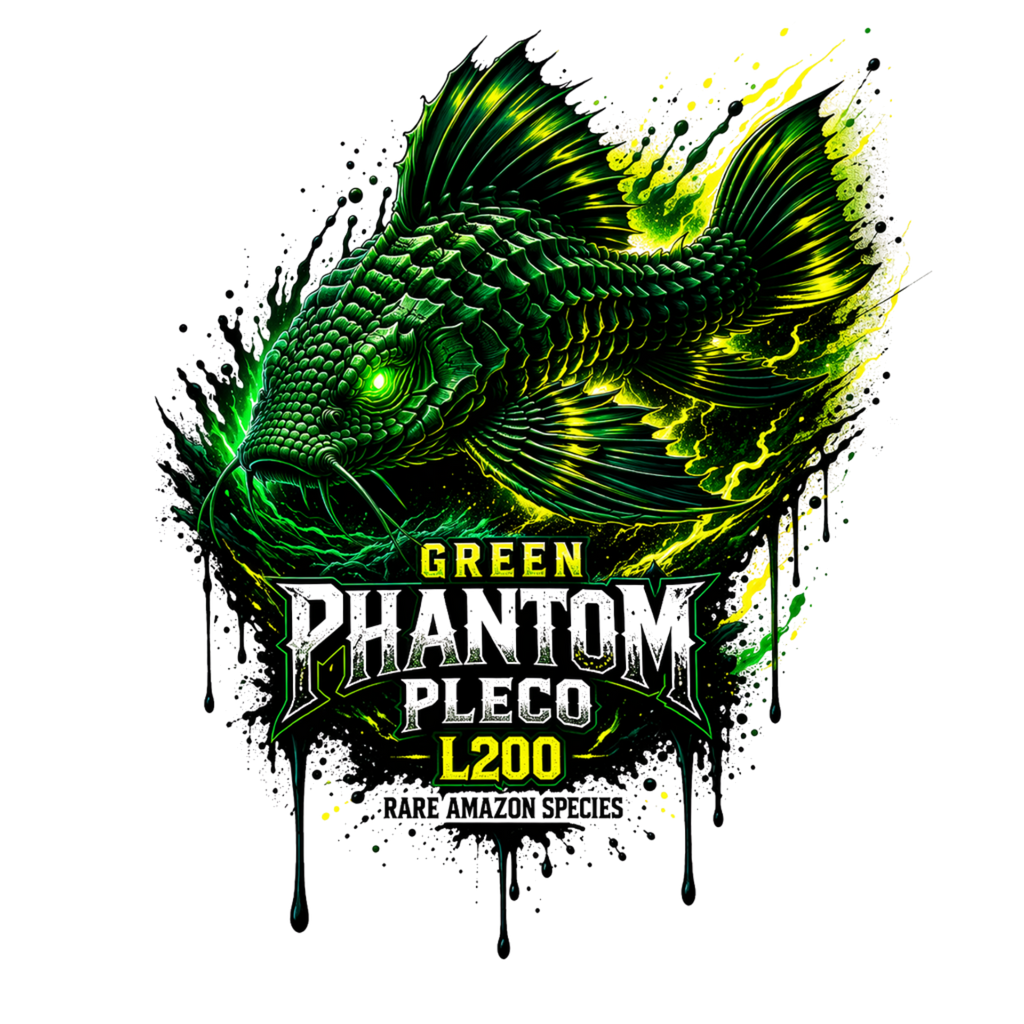 Green Phantom Pleco Tee — Graphic Fish Aquarium Shirt
