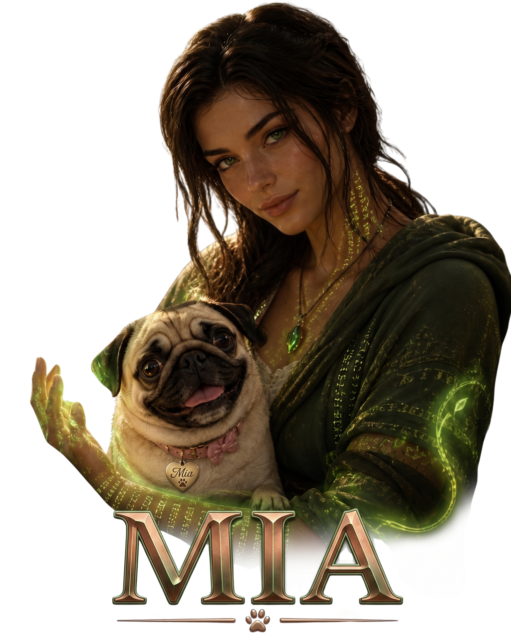 Lilianna & Mia Pug T-Shirt — The Eternal Wars
