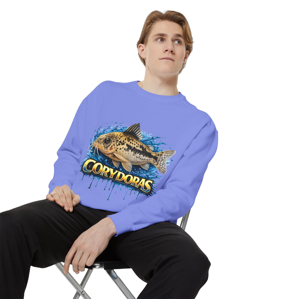 Corydoras Fish Sweatshirt — Aquatic Aquarium Catfish Graphic Crewneck