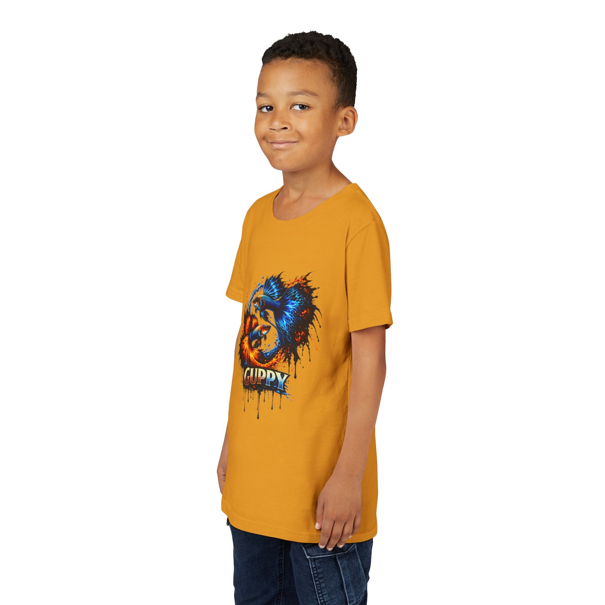 Fire & Ice Guppy – Youth "Neon Flare" Premium Tee
