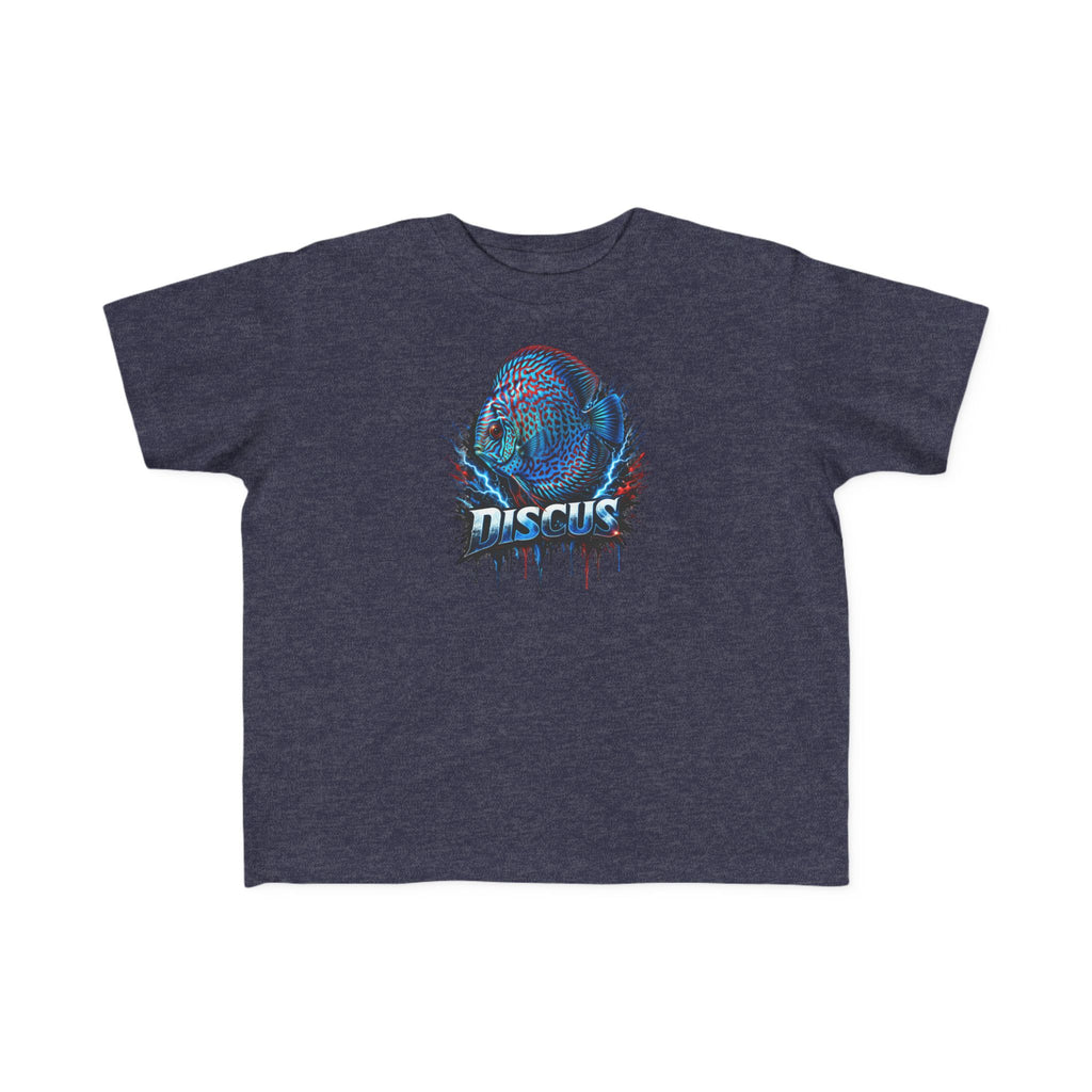 Discus Fish Toddler Tee — Colorful Aquarium Graphic Shirt