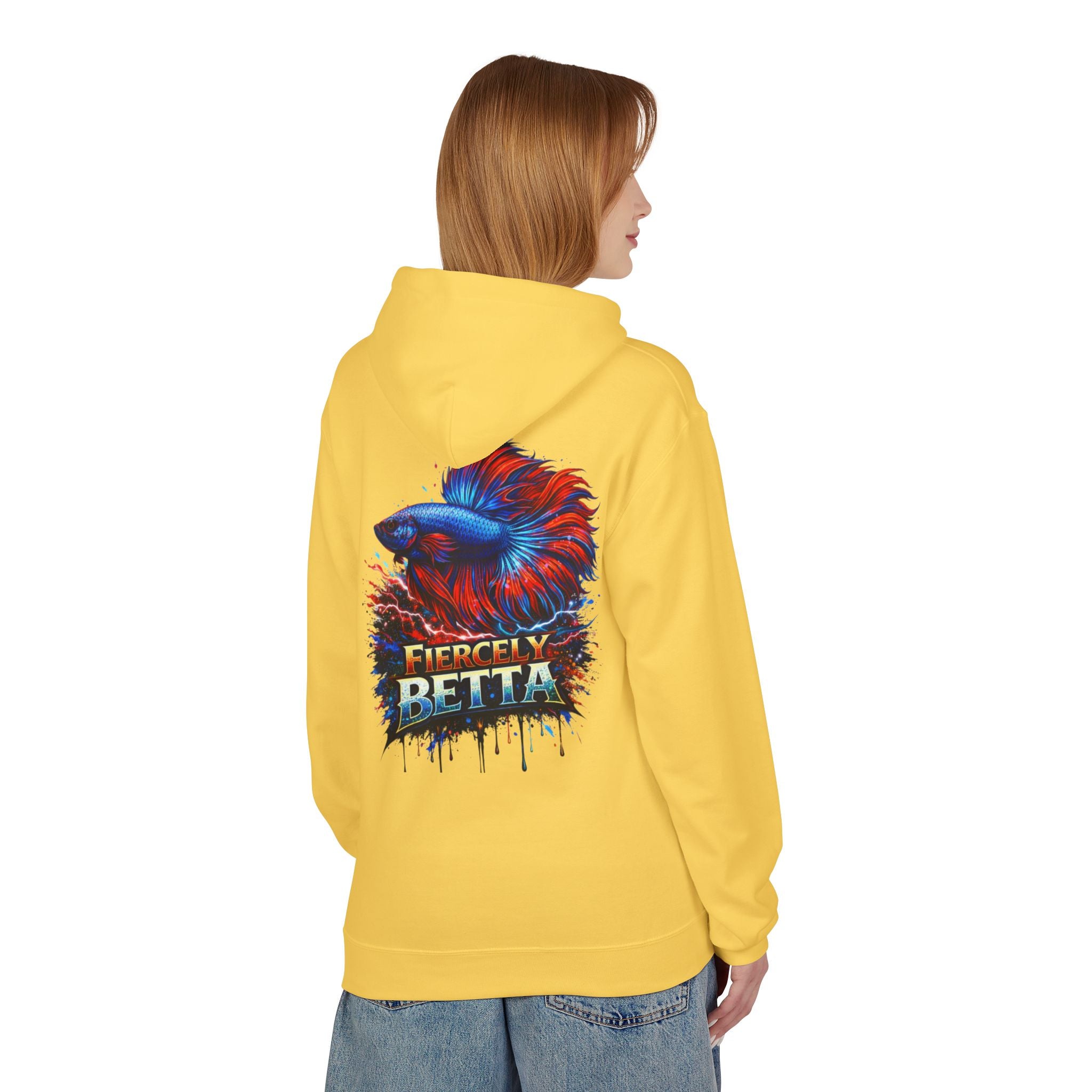 Fiercely Betta Hoodie – Colorful Betta Fish Graphic Pullover