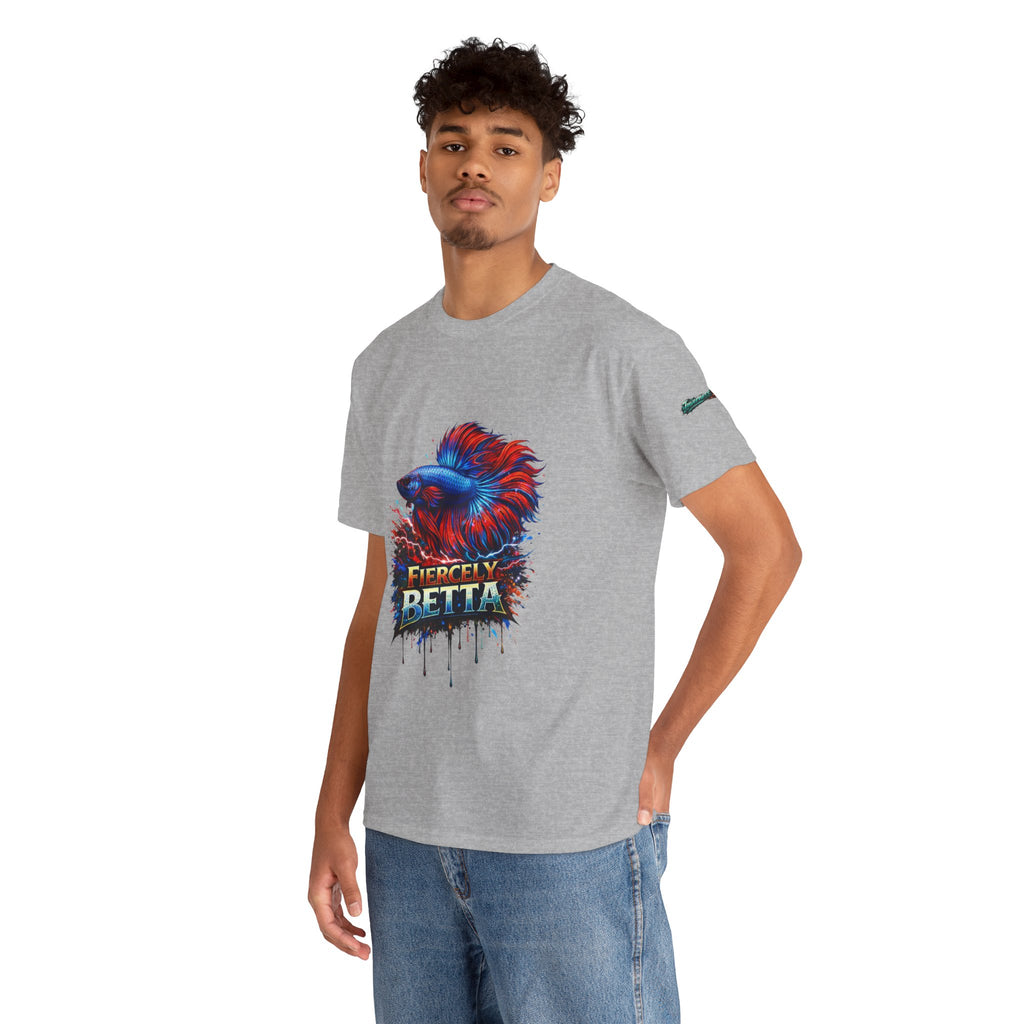 Betta Fish T-Shirt — Fiercely Betta Colorful Aquarium Fish Tee