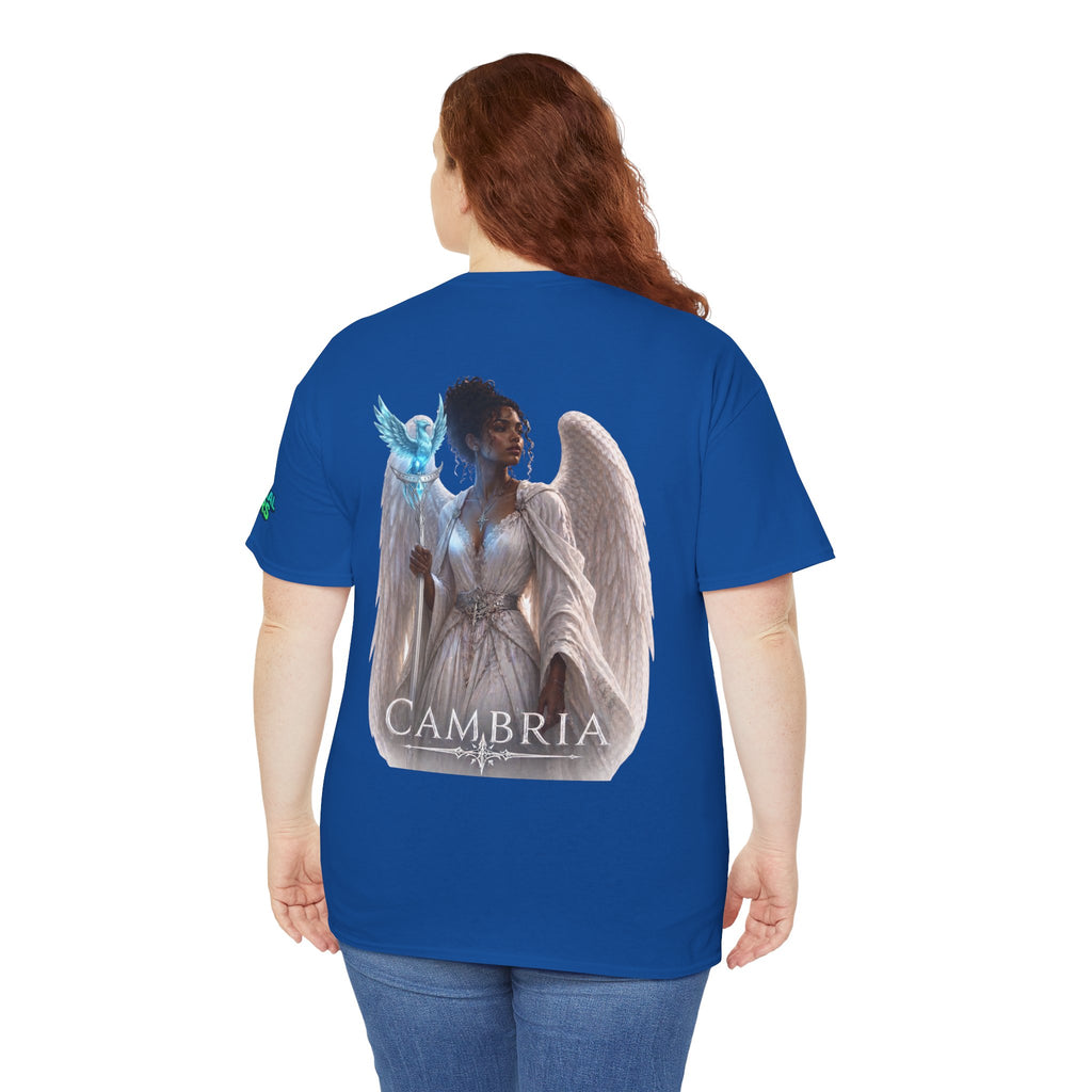The Eternal Wars Graphic Tee – "Cambria" Winged Warrior Shirt