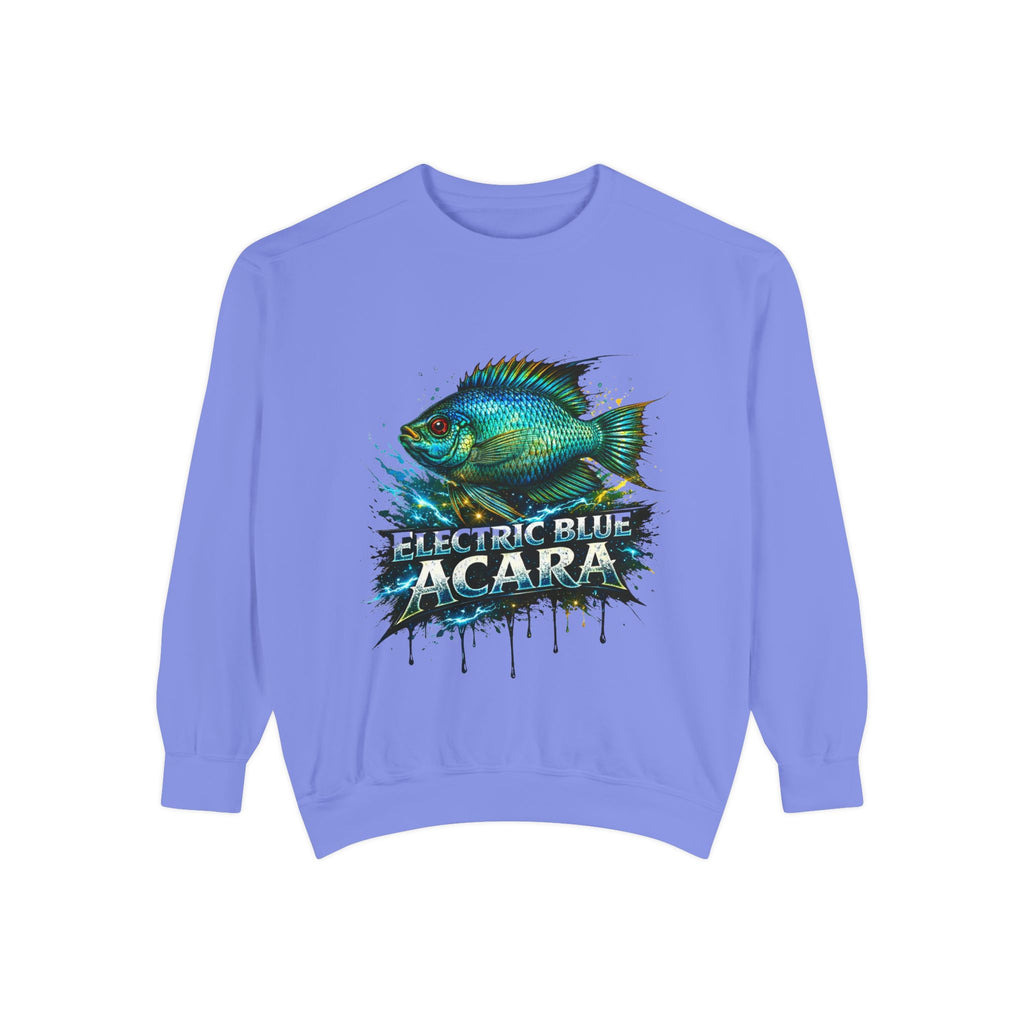Electric Blue Acara – Garment-Dyed Premium Sweatshirt