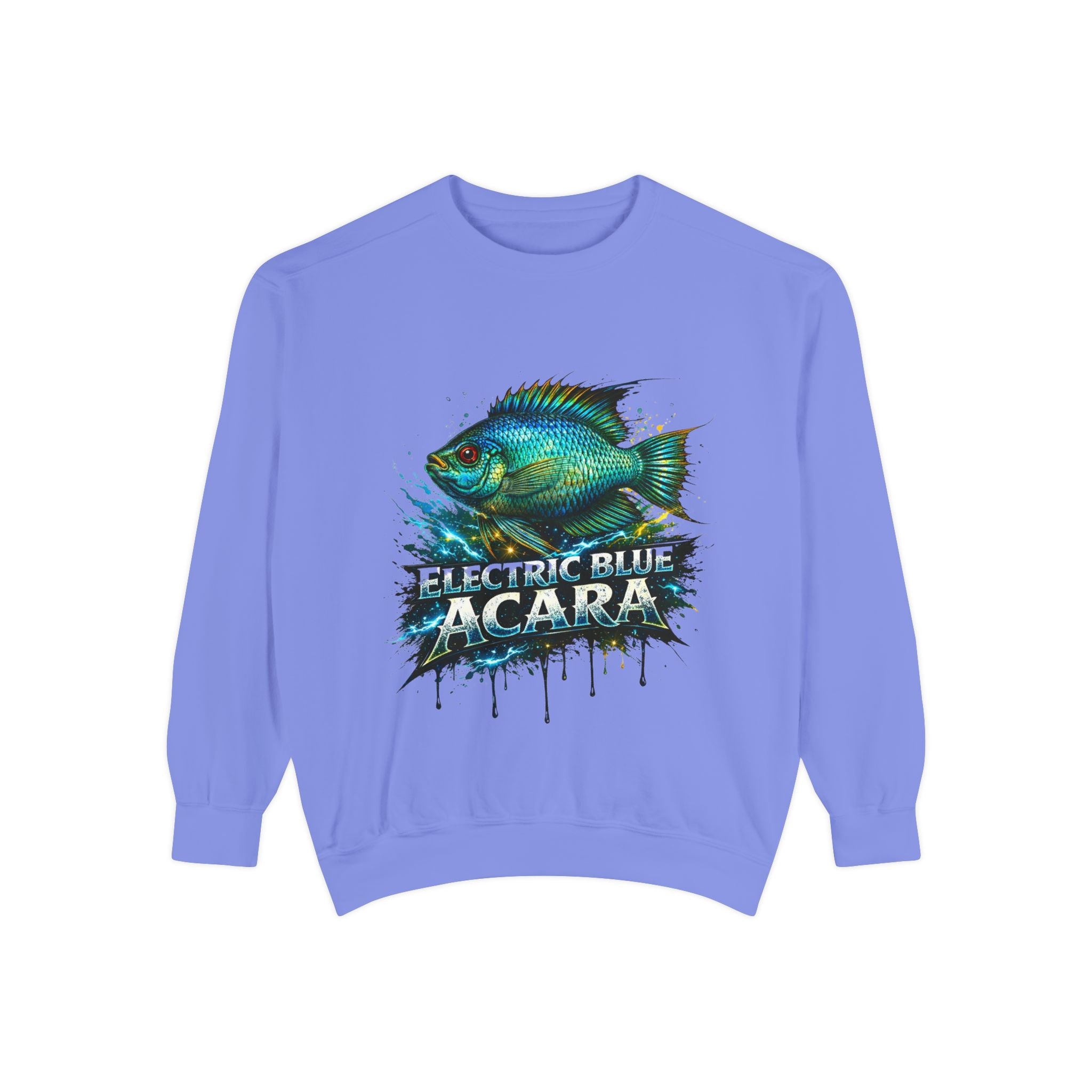 Electric Blue Acara – Garment-Dyed Premium Sweatshirt