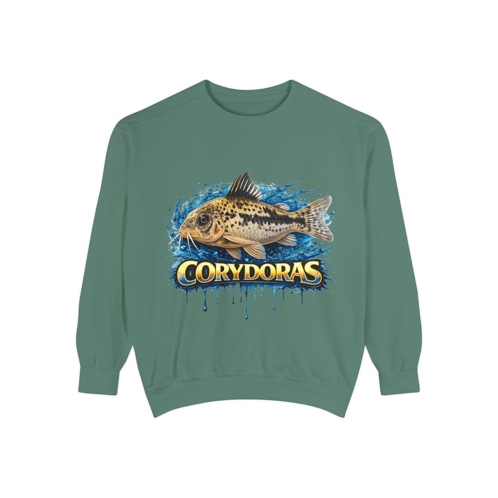Corydoras Fish Sweatshirt — Aquatic Aquarium Catfish Graphic Crewneck