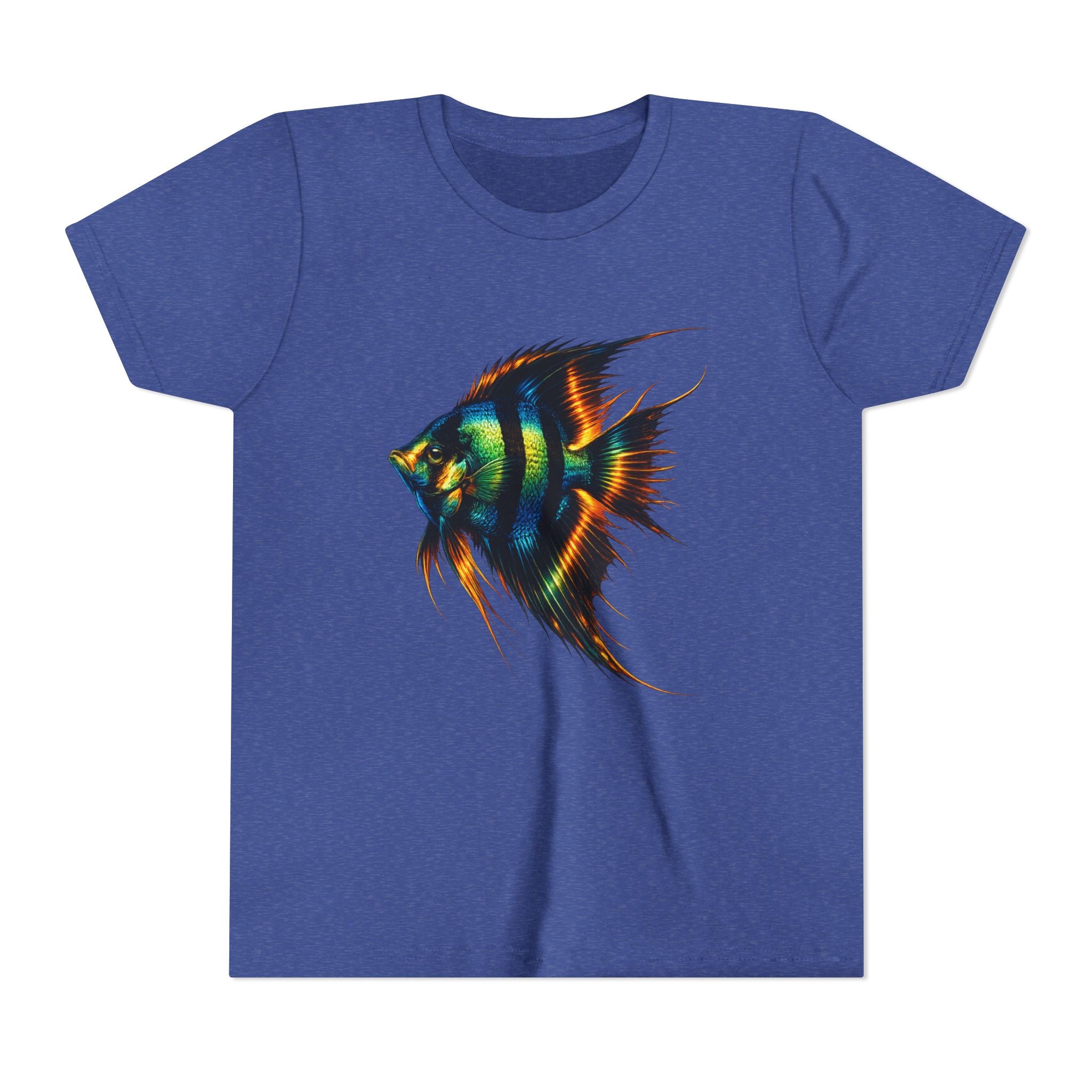 Angelfish Youth Tee – Colorful Aquarium Fish Graphic Shirt for Kids