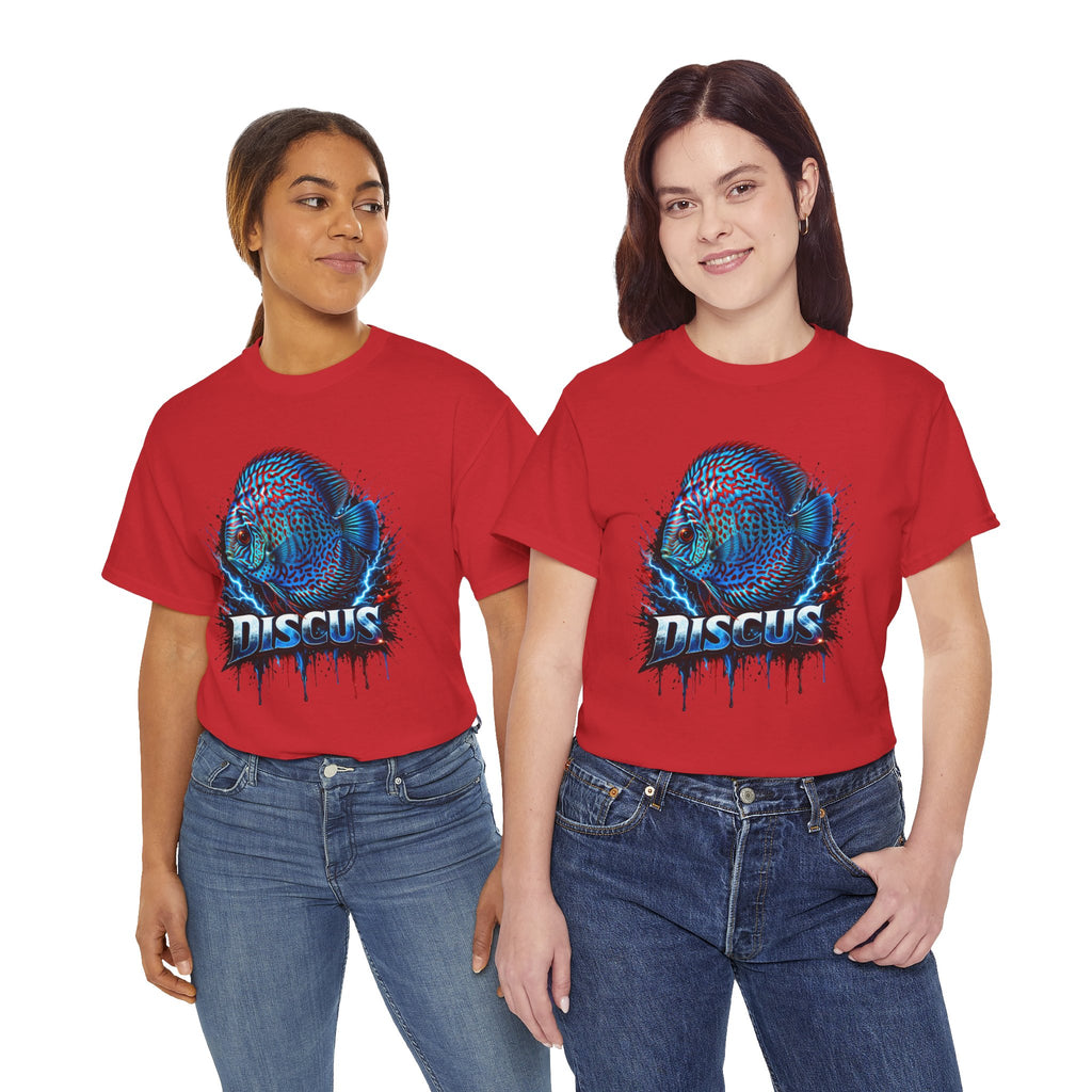 Discus Fish Graphic Tee - Vibrant Aquarium Fish Shirt