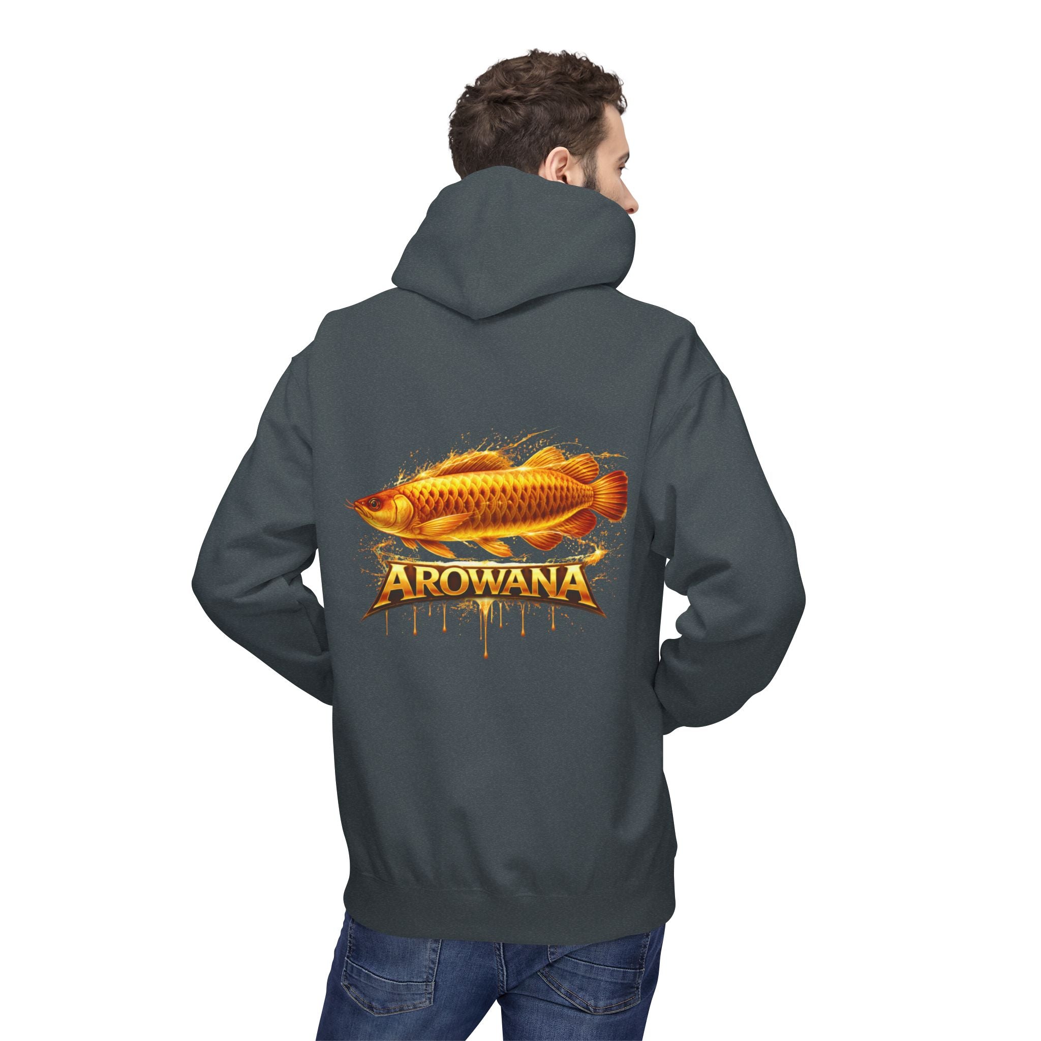 Arowana Fish Graphic Hoodie – Golden Arowana Design
