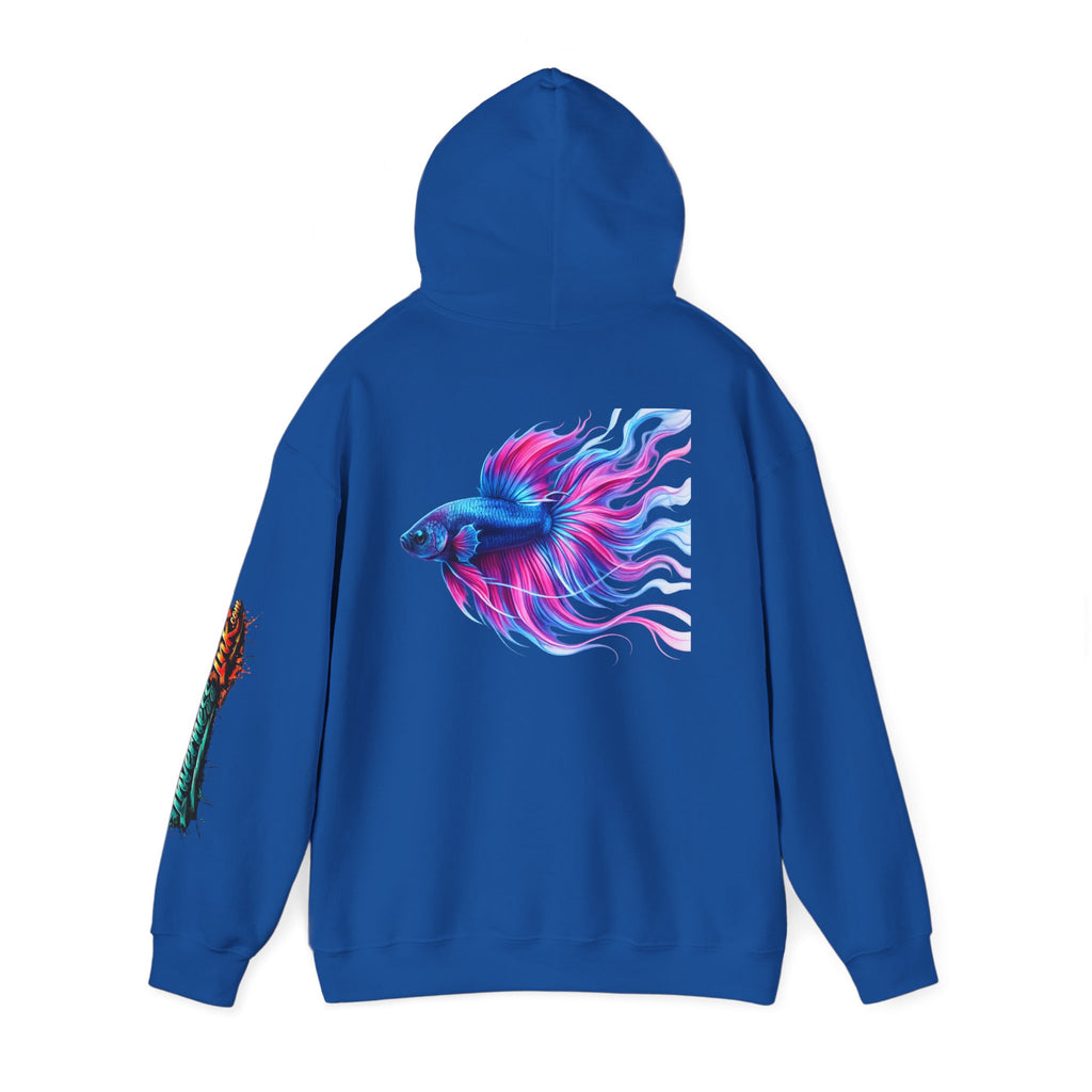 Electric Paint Betta — Artisan Series Hoodie — Inverness Ink Graphic Pullover