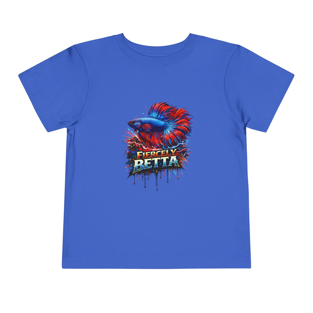 Toddler Tee - 'Fierce Betta' Colorful Betta Fish Graphic Shirt for Kids