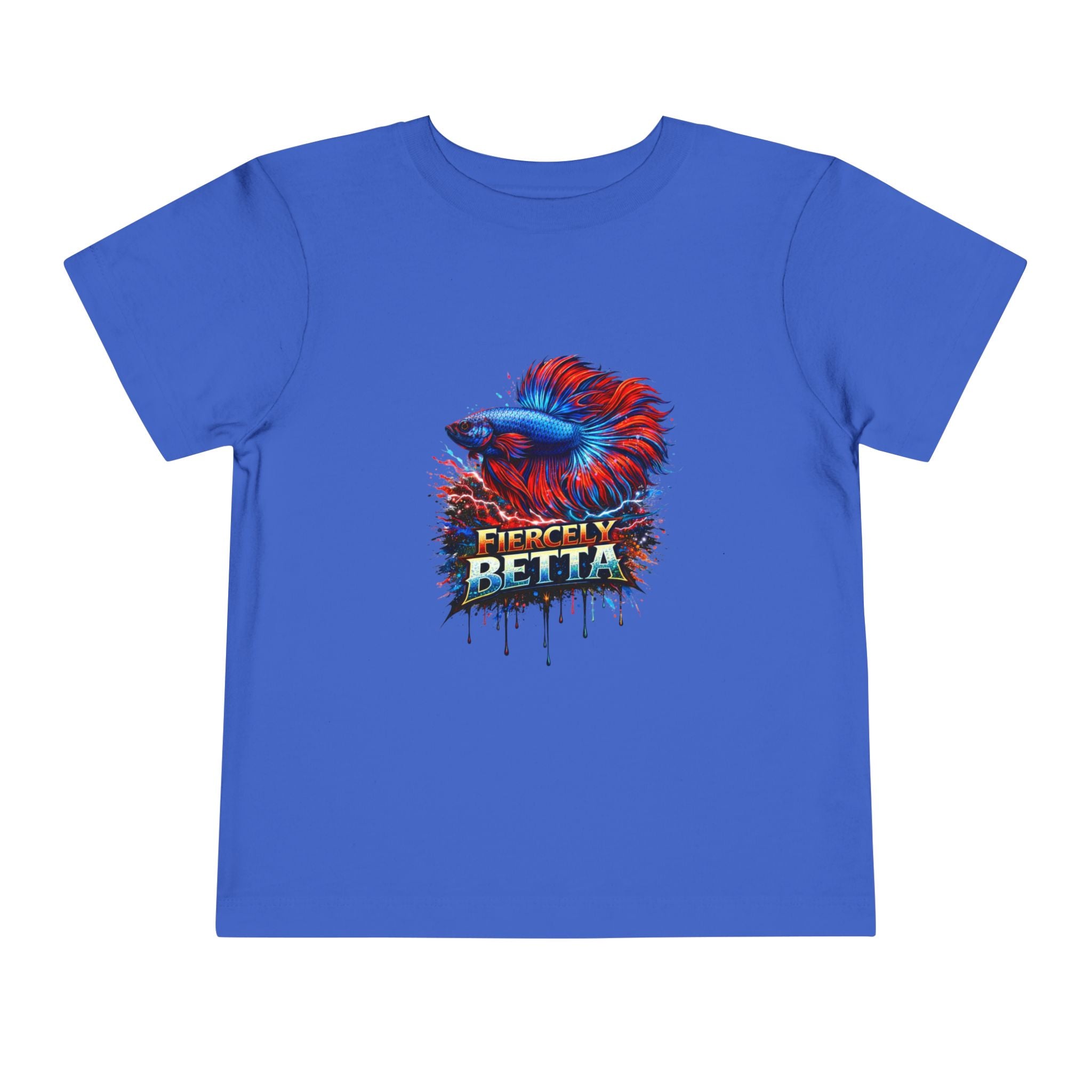 Toddler Tee - 'Fierce Betta' Colorful Betta Fish Graphic Shirt for Kids