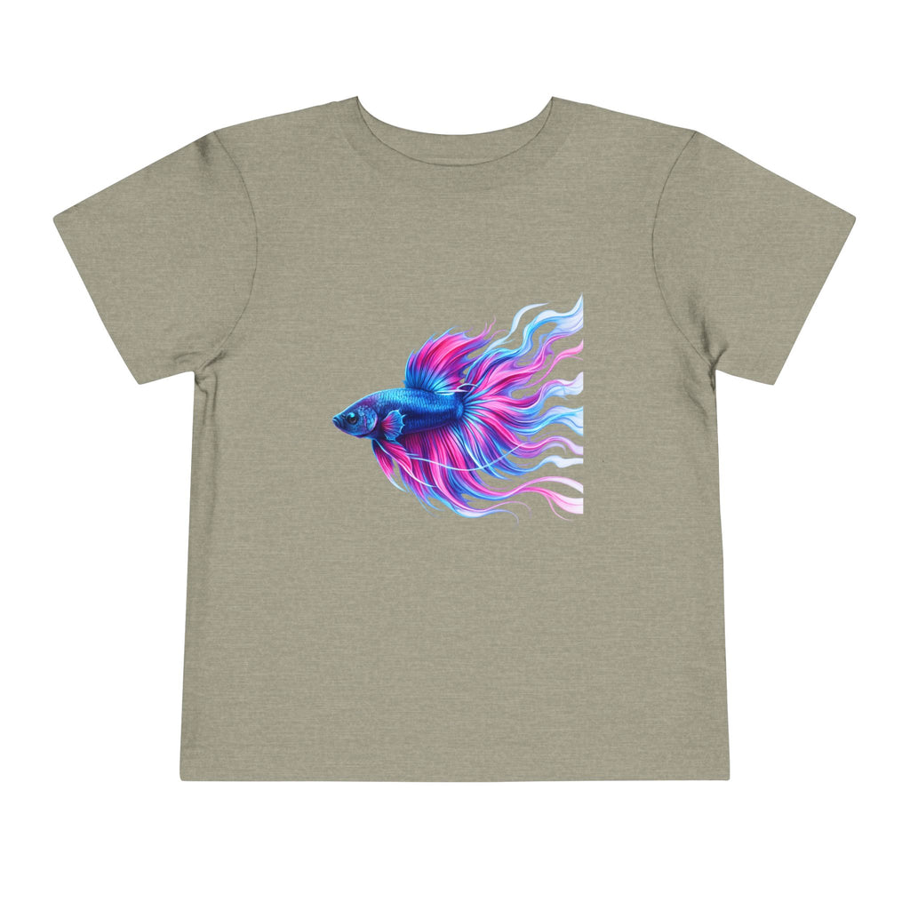 Toddler Tee — Colorful Betta Fish Graphic Kids Shirt