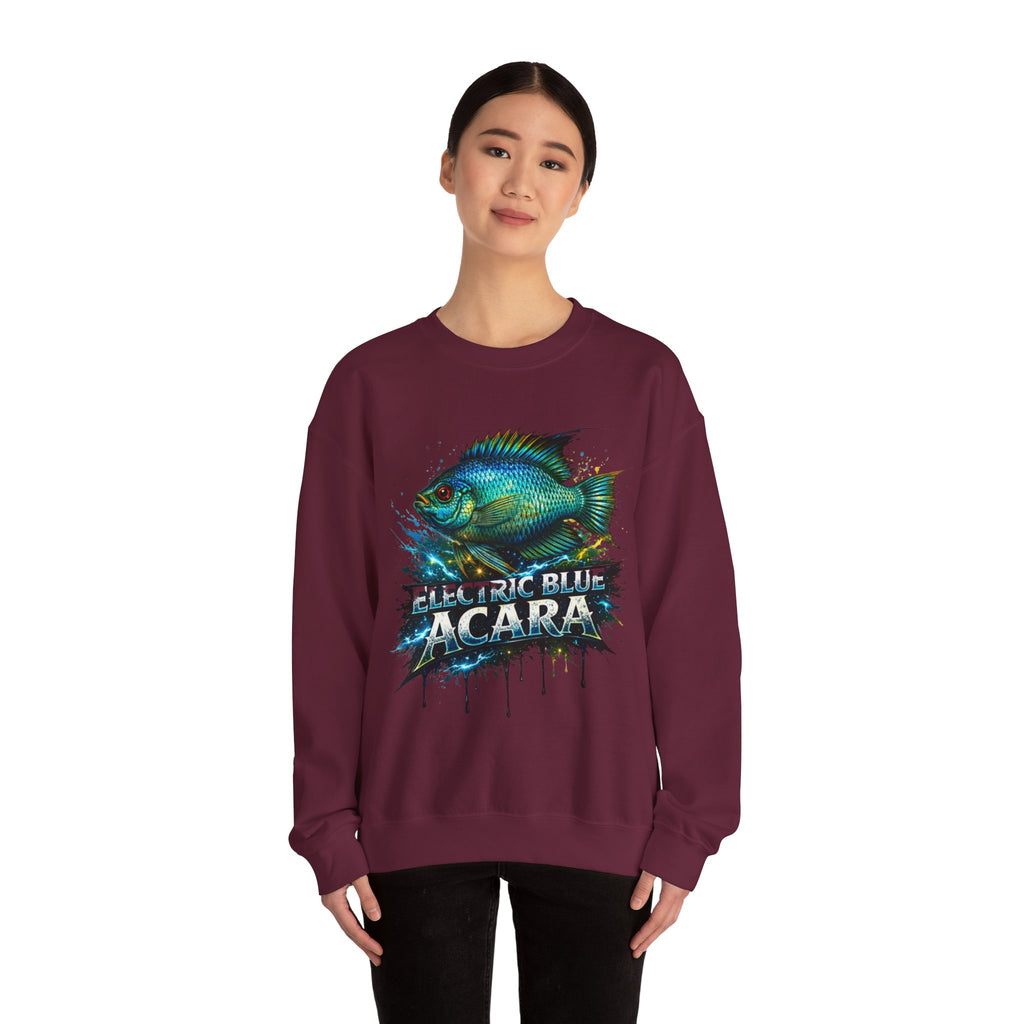 Electric Blue Acara – Heavy Blend™ Crewneck Sweatshirt