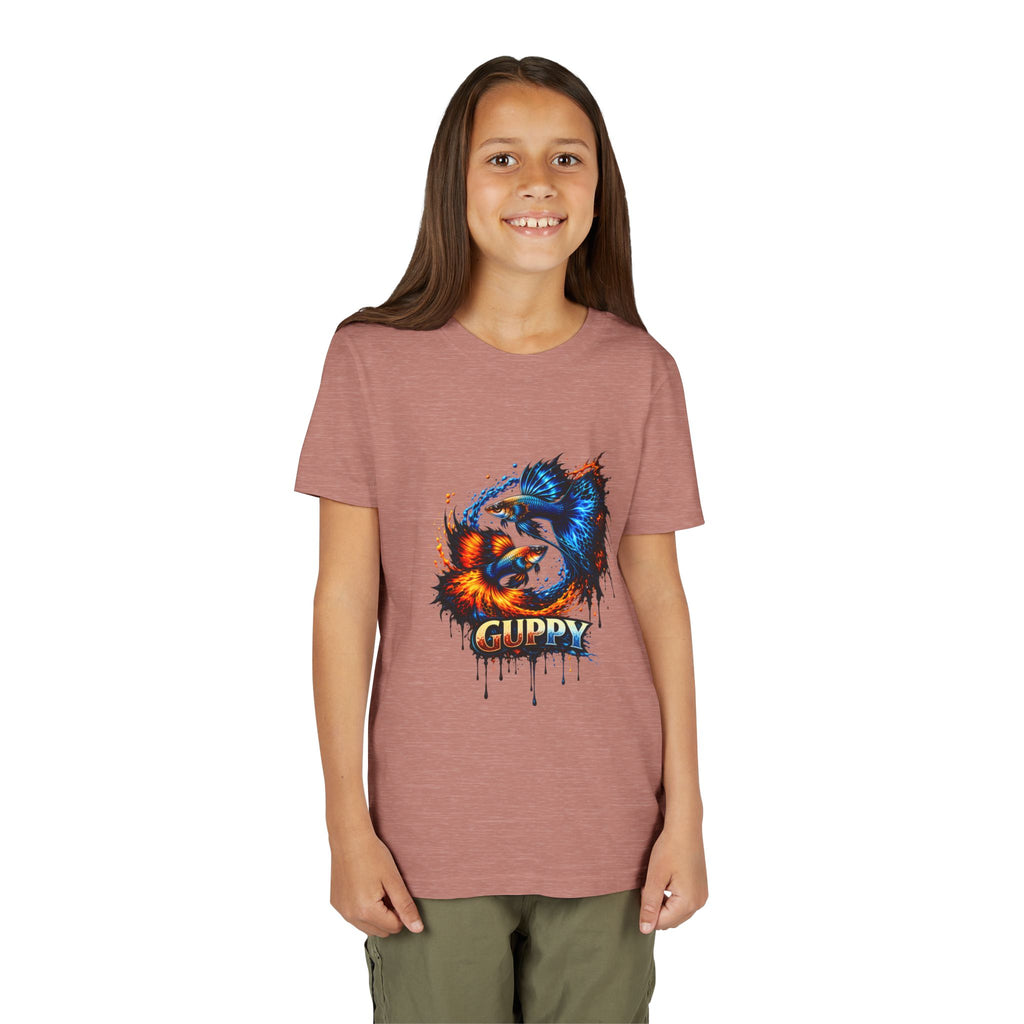 Fire & Ice Guppy – Youth "Neon Flare" Premium Tee