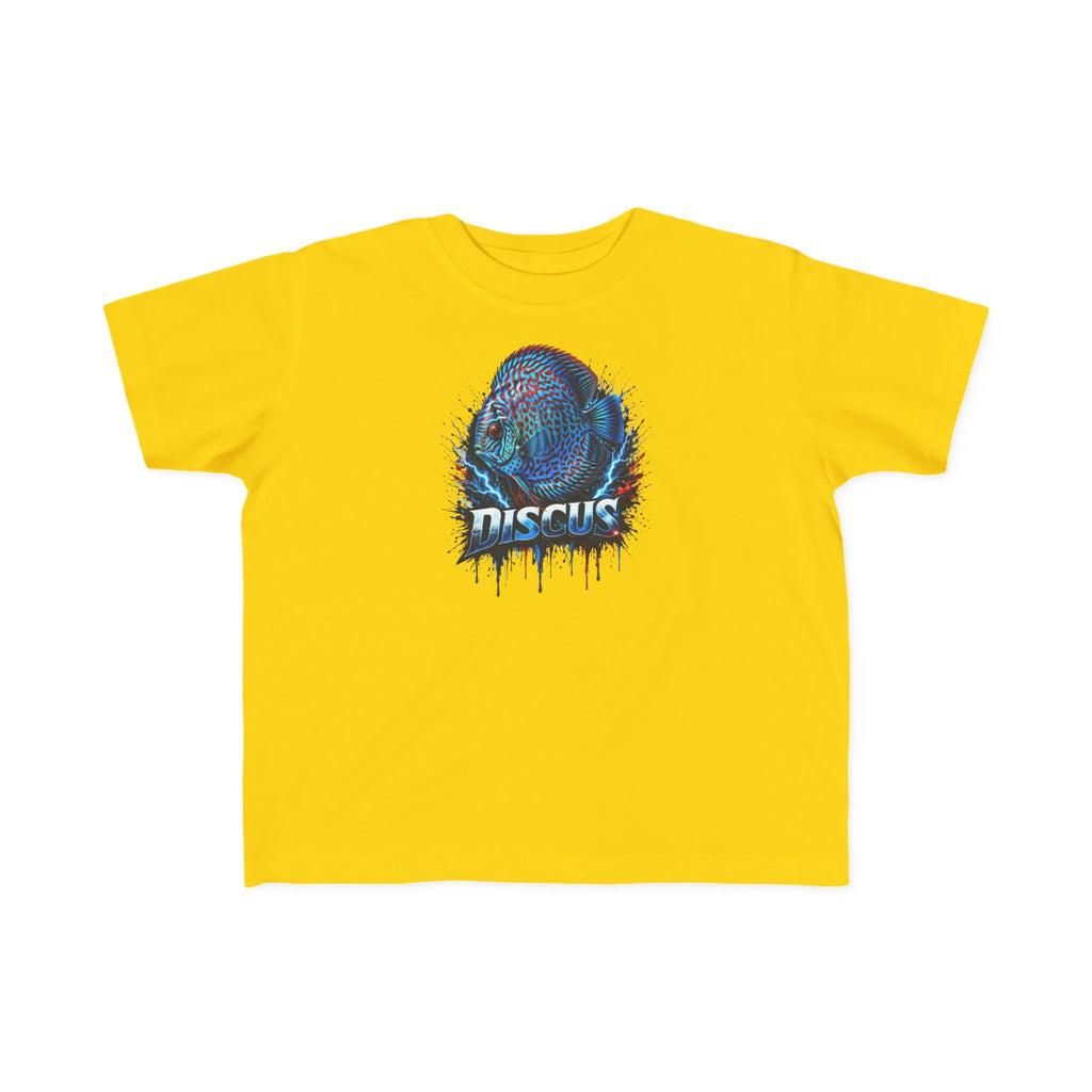 Discus Fish Toddler Tee — Colorful Aquarium Graphic Shirt