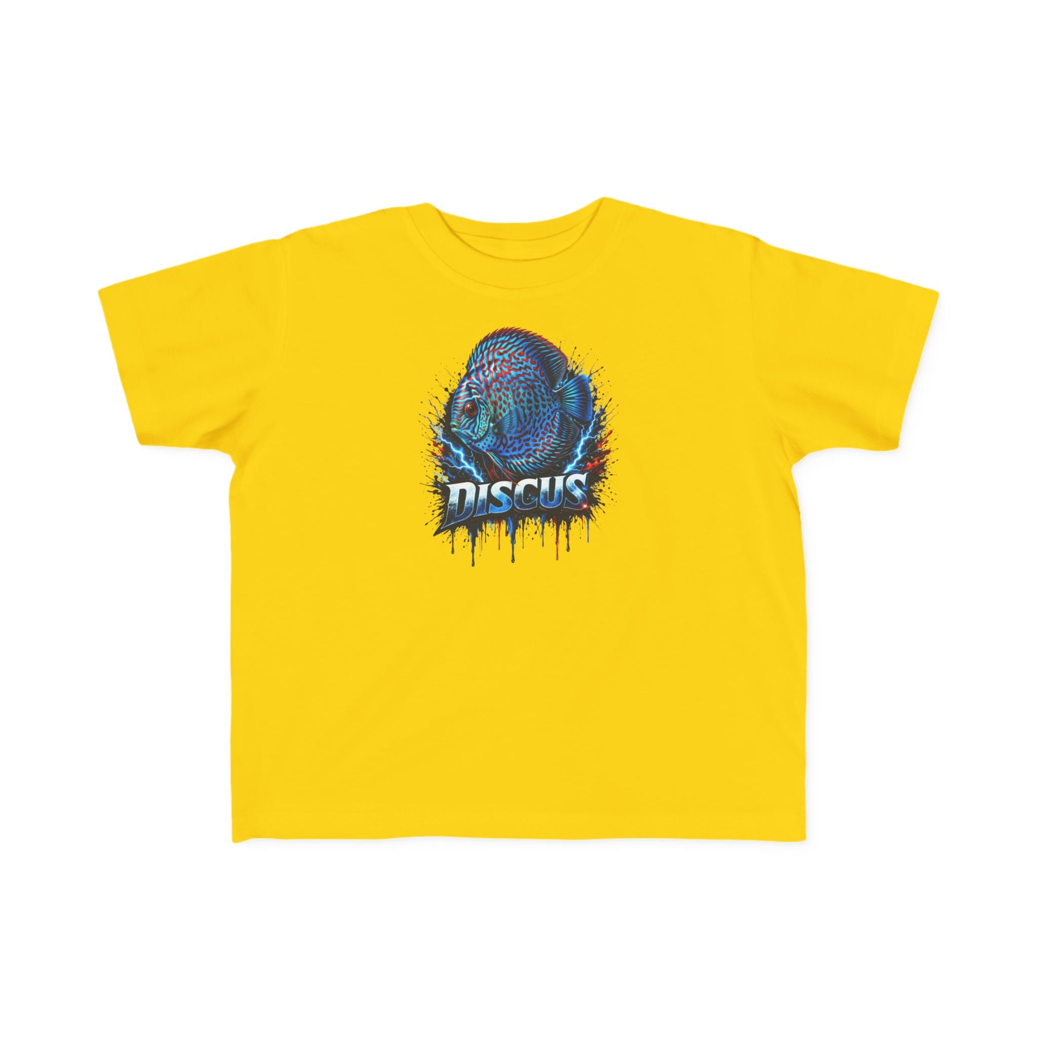 Discus Fish Toddler Tee — Colorful Aquarium Graphic Shirt