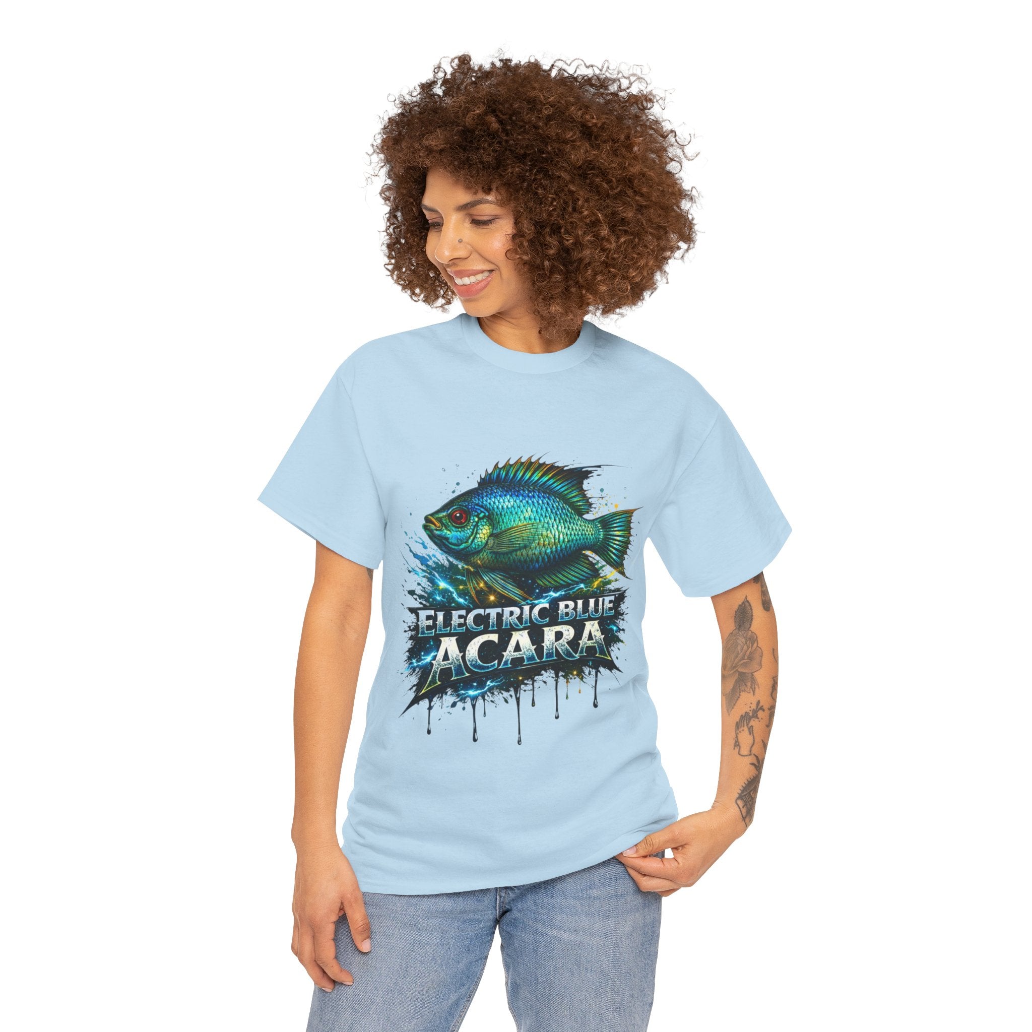 Electric Blue Acara – Premium Graphic Tee