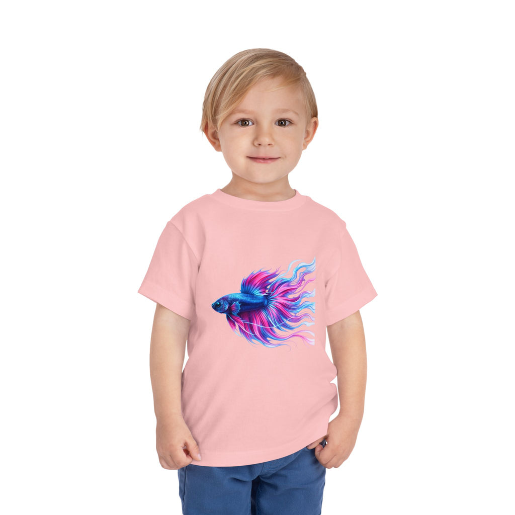 Toddler Tee — Colorful Betta Fish Graphic Kids Shirt