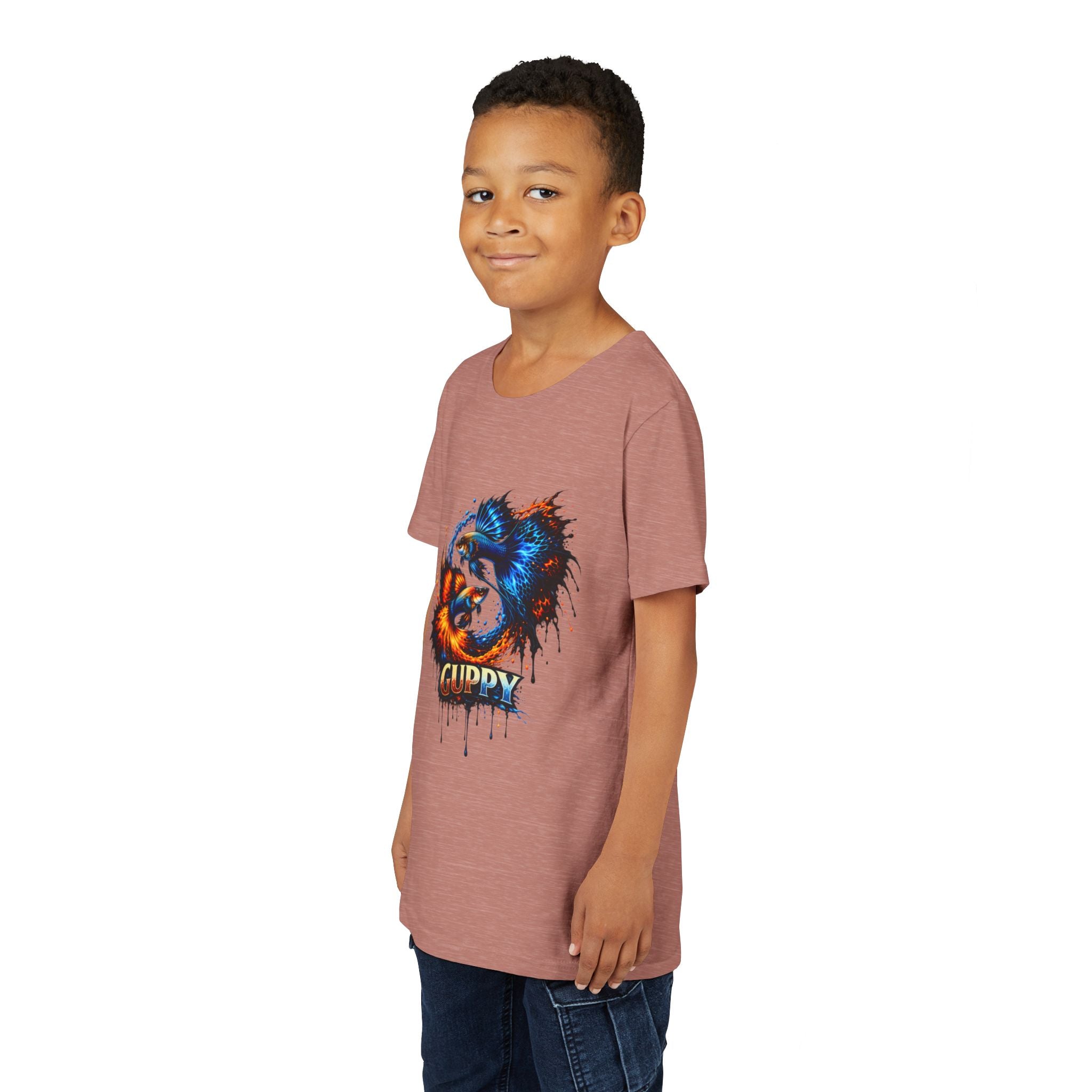 Fire & Ice Guppy – Youth "Neon Flare" Premium Tee