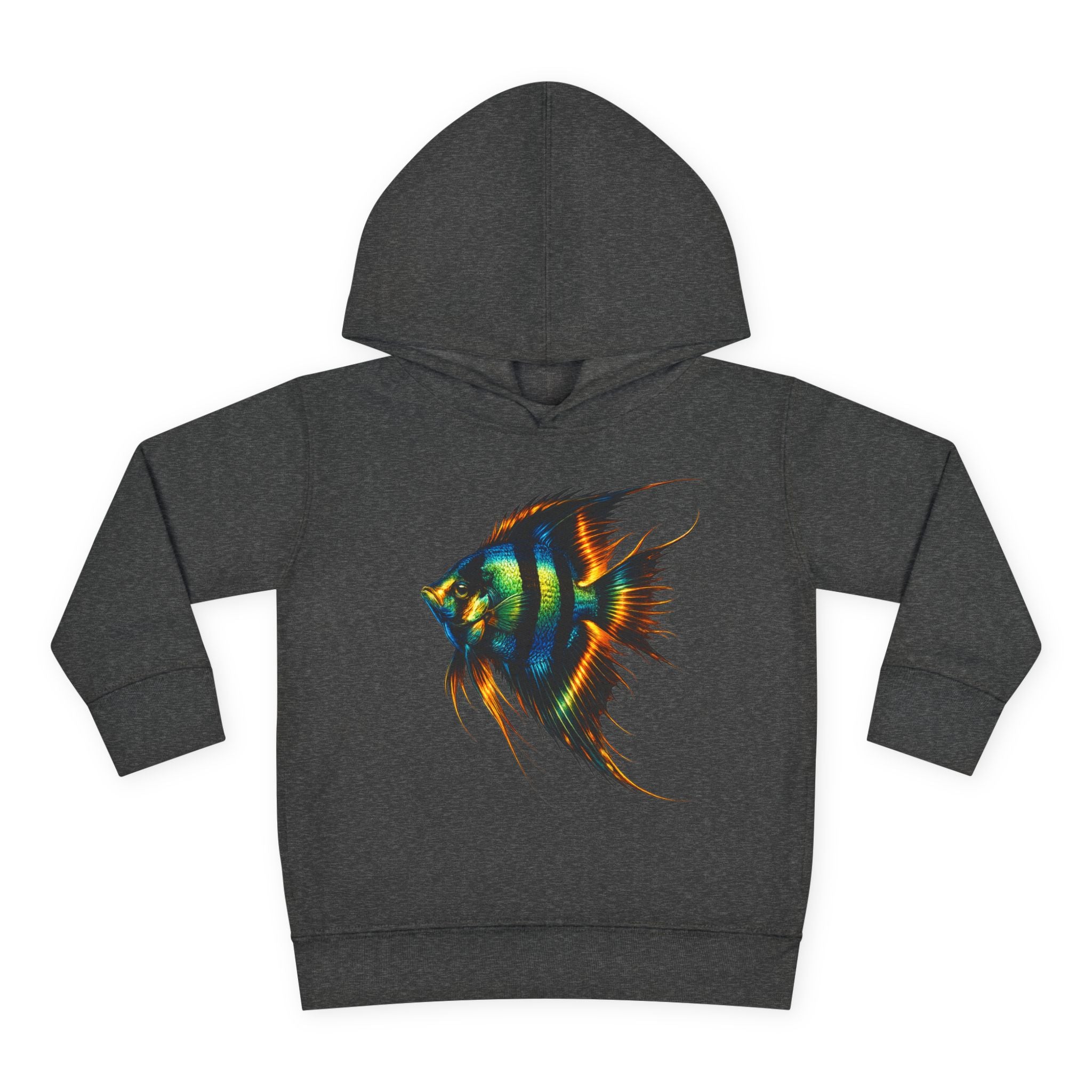 Toddler Hoodie with Colorful Angelfish Graphic