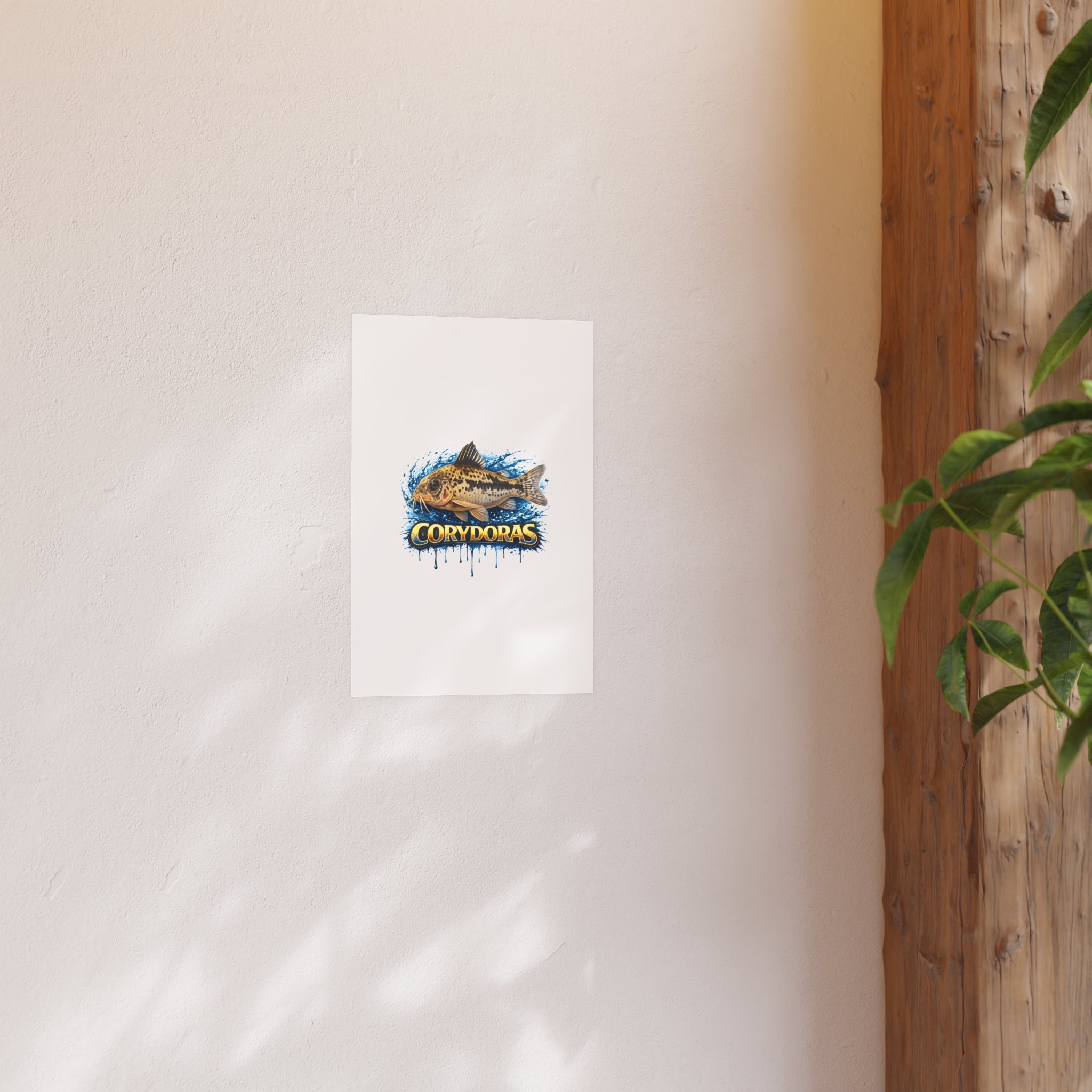 Corydoras Fish Poster — Decorative Aquarium Art Print (Satin/Matte)