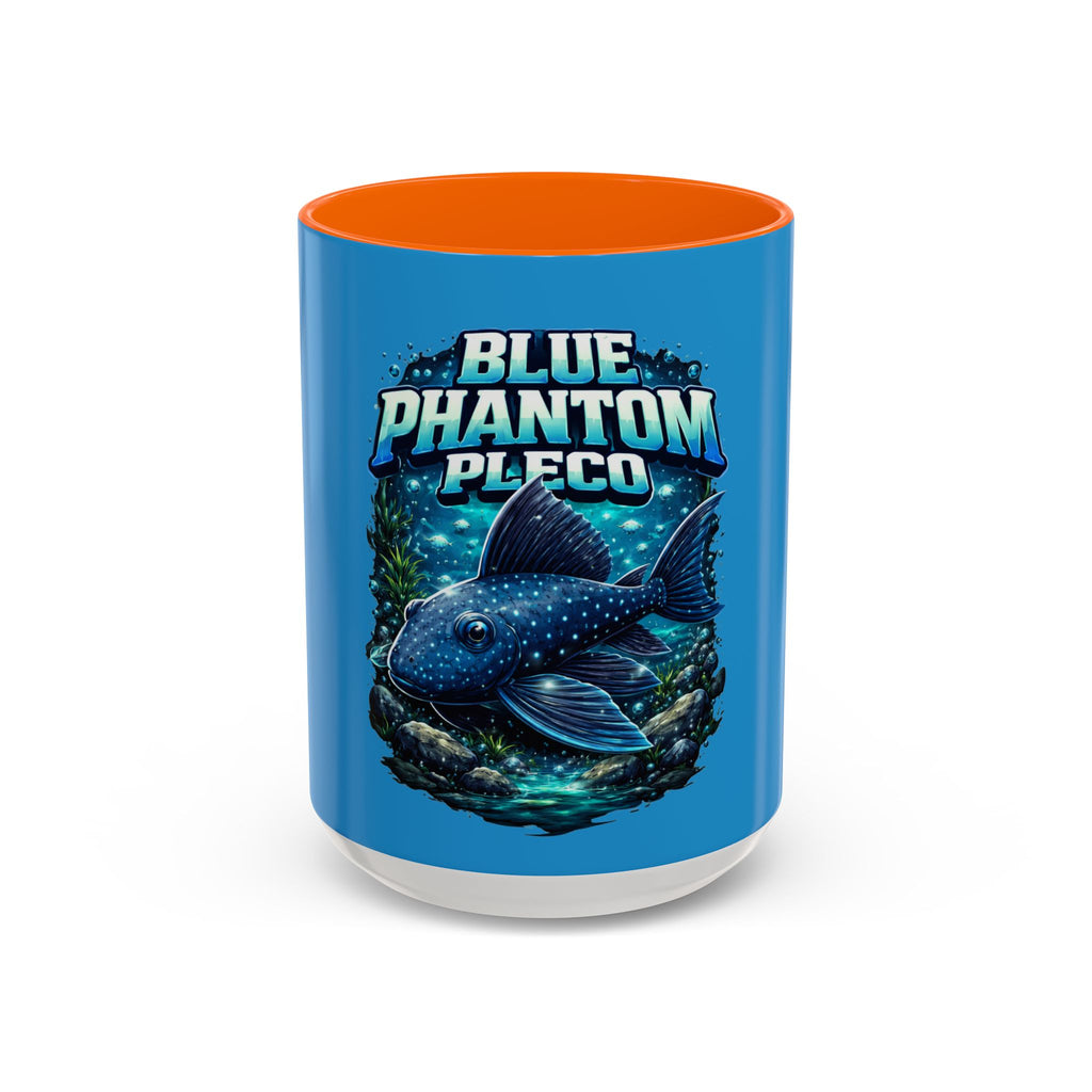 Blue Phantom Pleco Accent Coffee Mug – Aquarium Fish Lover Gift (11/15oz)