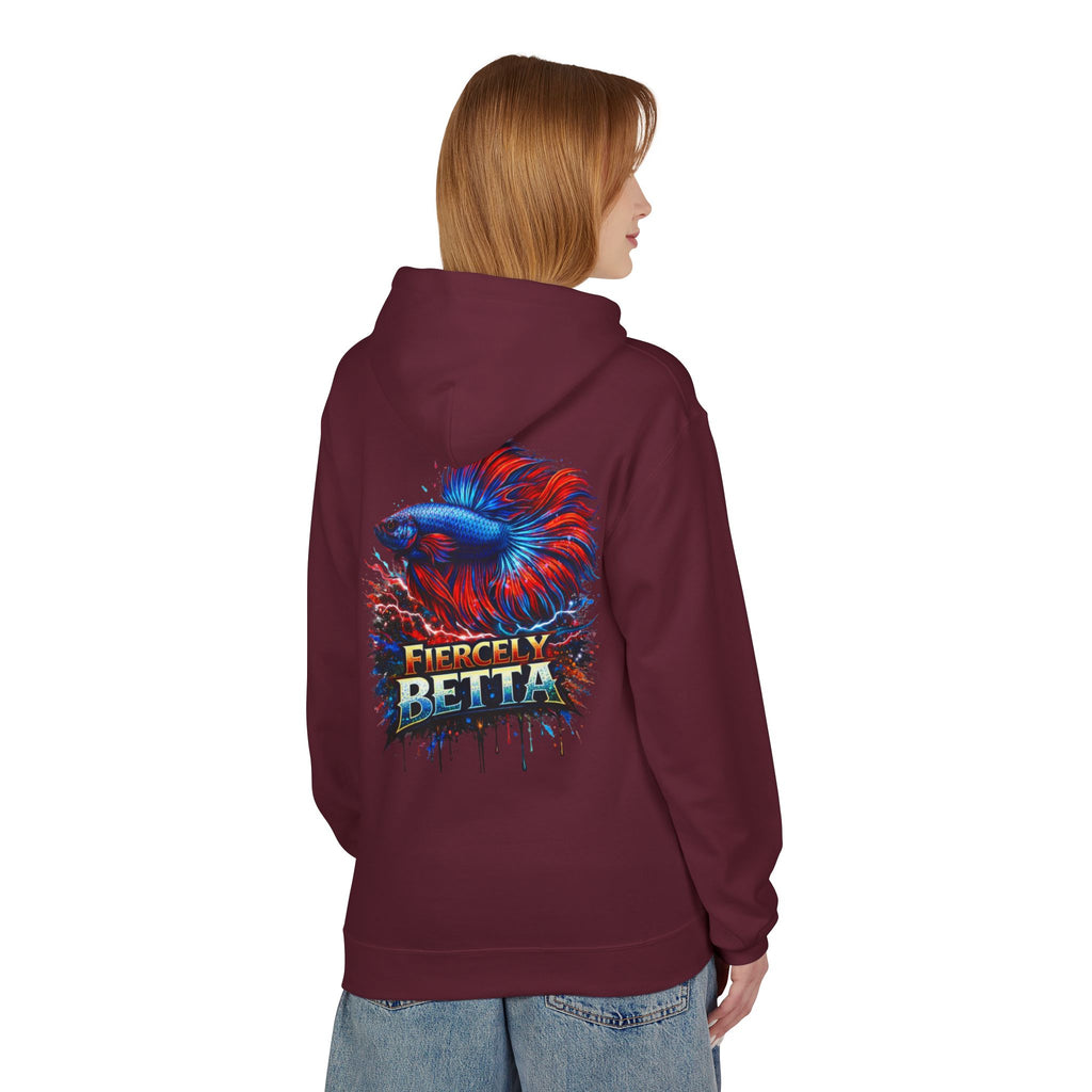 Fiercely Betta Hoodie – Colorful Betta Fish Graphic Pullover