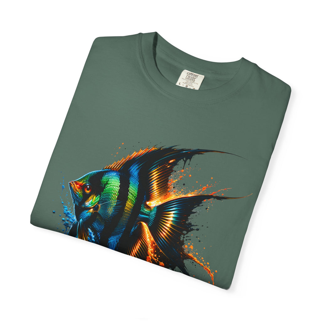 Vibrant Drip Angelfish Graphic Tee